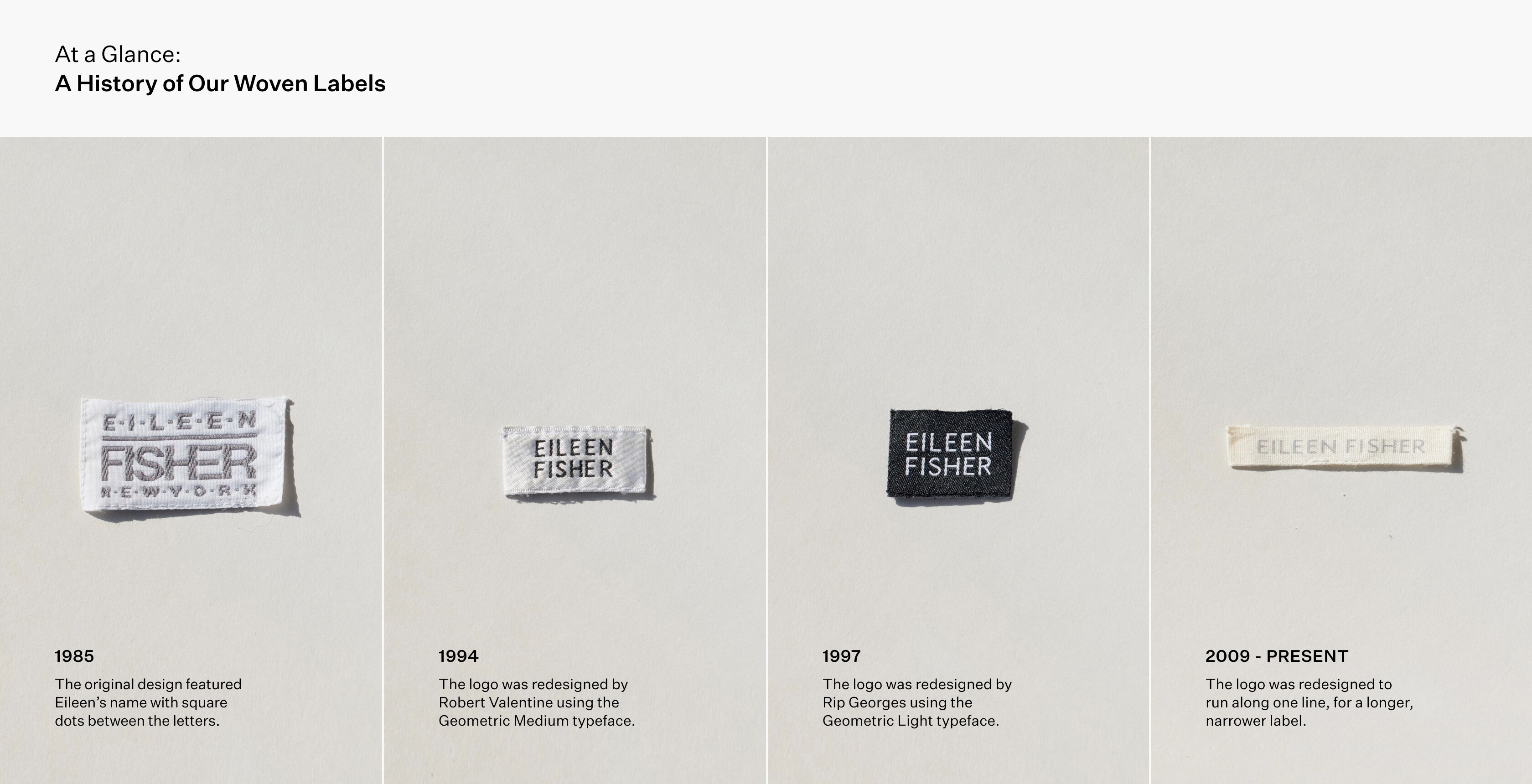 Vintage EILEEN FISHER woven tags