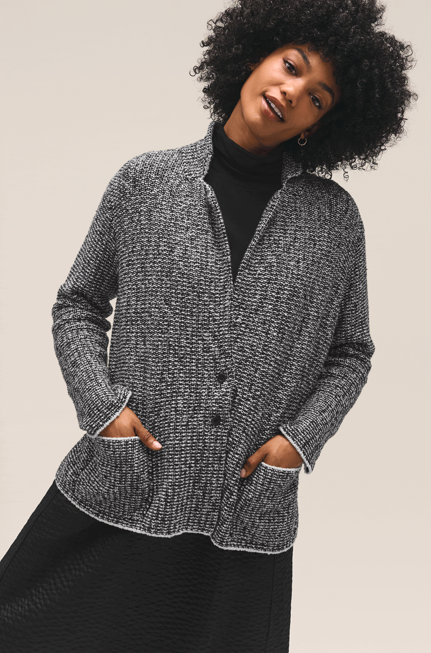 The Fair Trade Peruvian Cotton Cloud Notch Collar Jacket