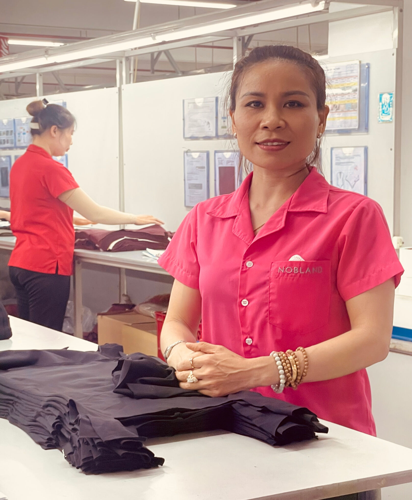 A quality control worker. 