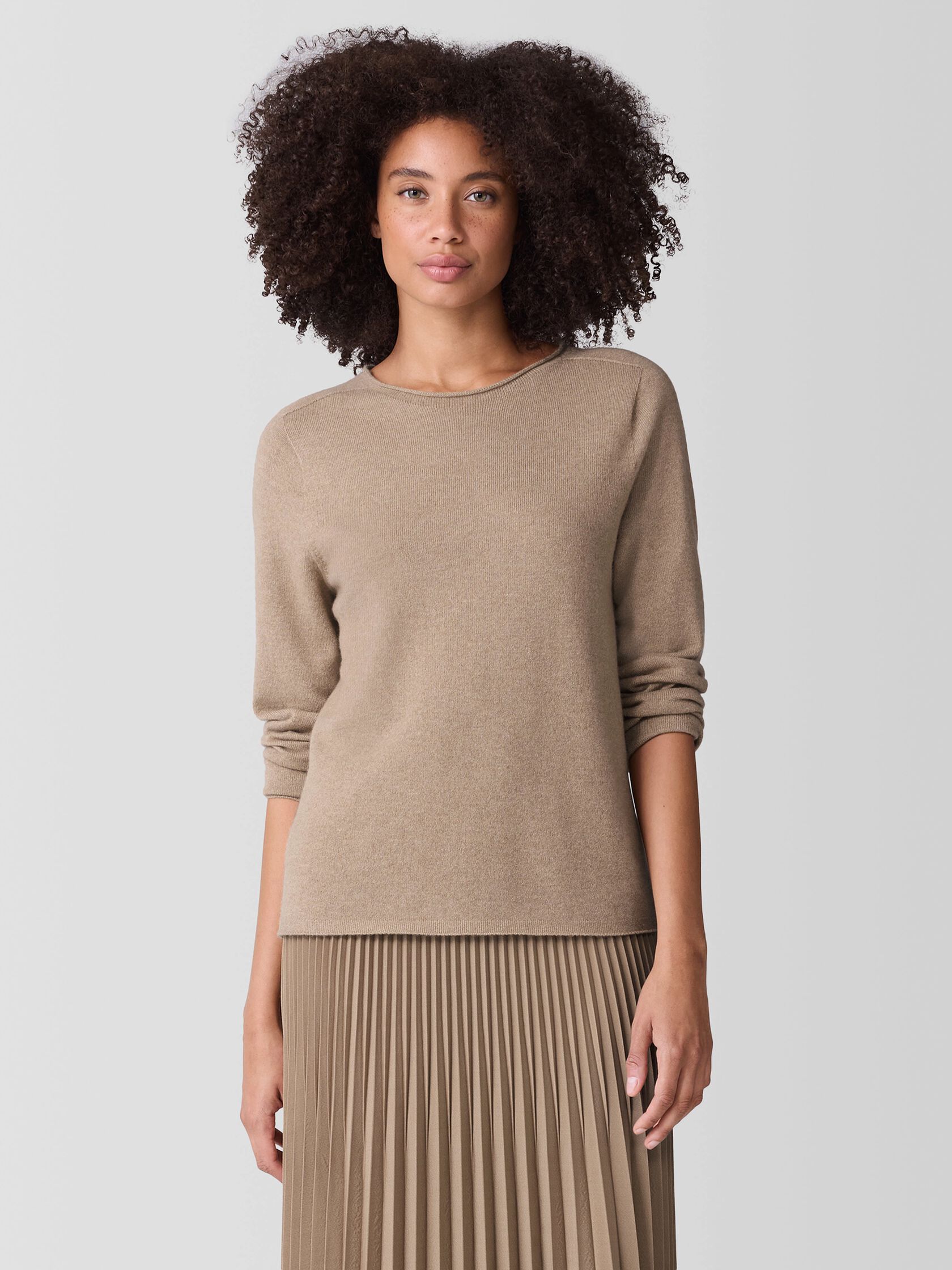 Italian Cashmere Crew Neck Top