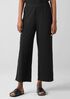 Crinkled Jersey Wide-Leg Pant