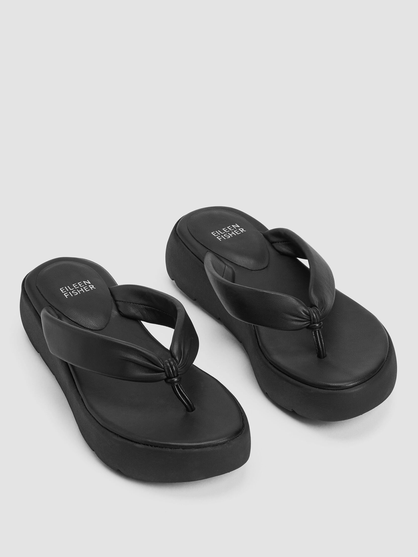 Jelly Nappa Leather Wedge Sandal