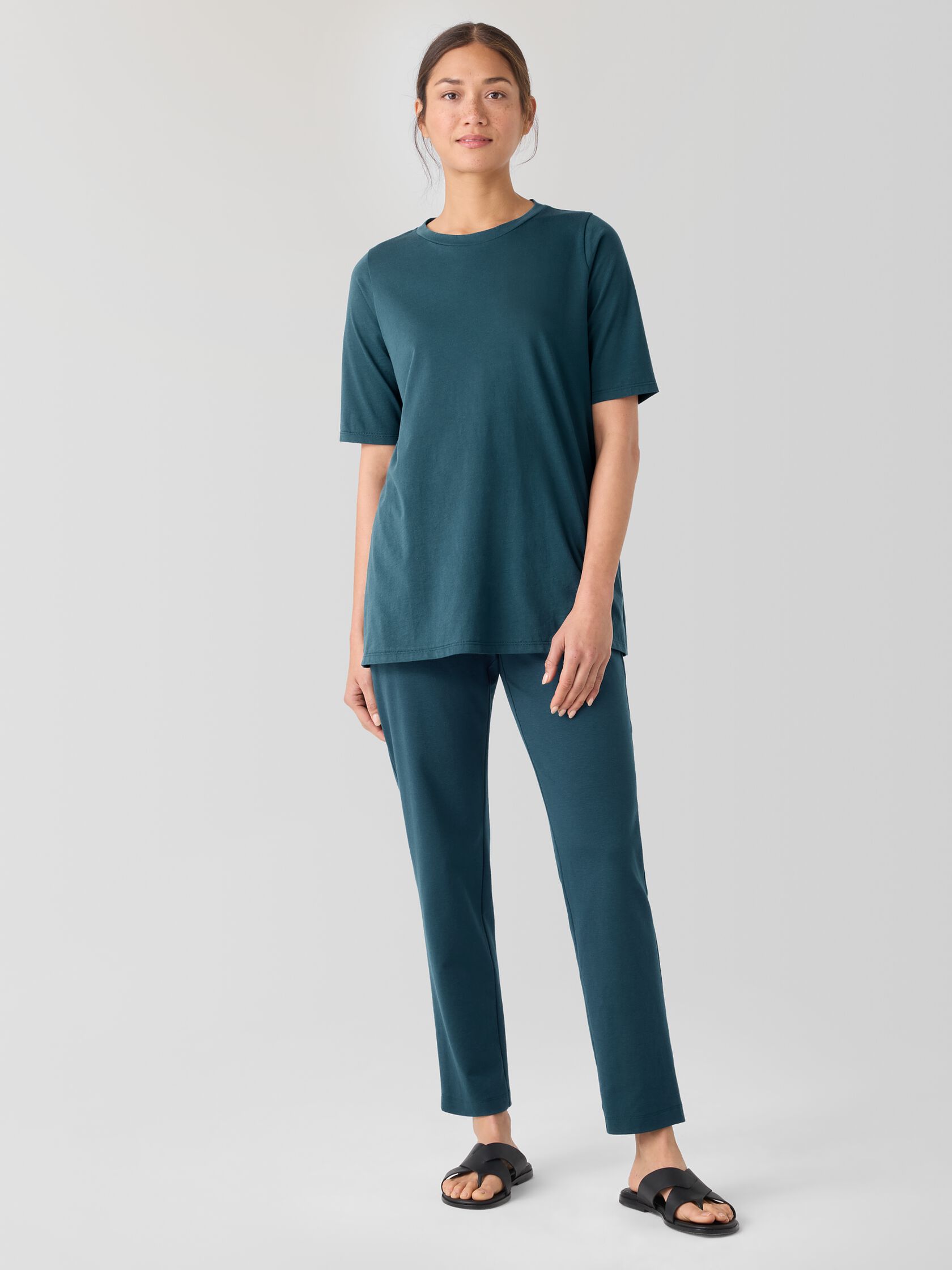 Organic Pima Cotton Jersey Long Tee