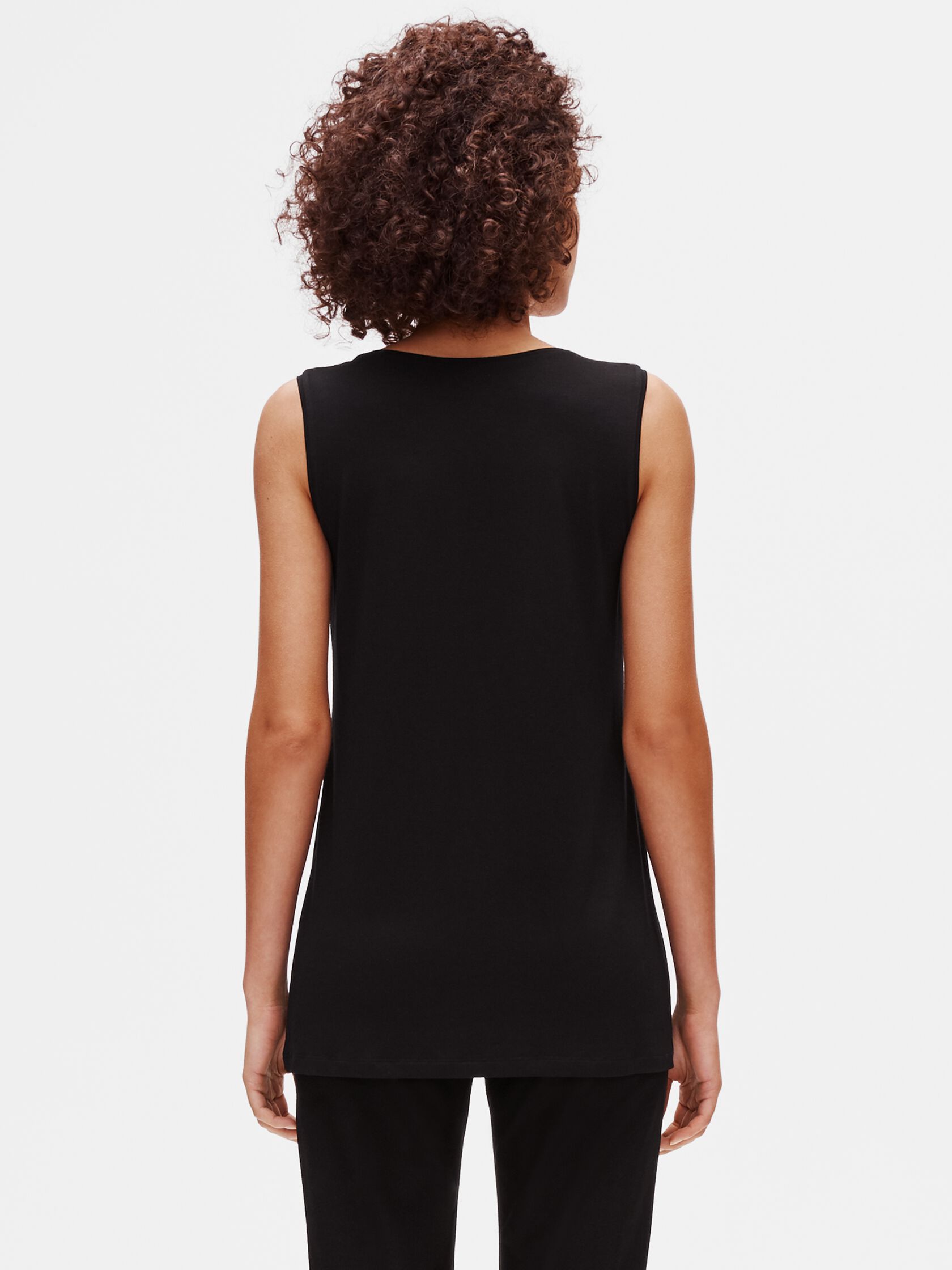 System Lightweight Viscose Jersey Crew Neck Shell