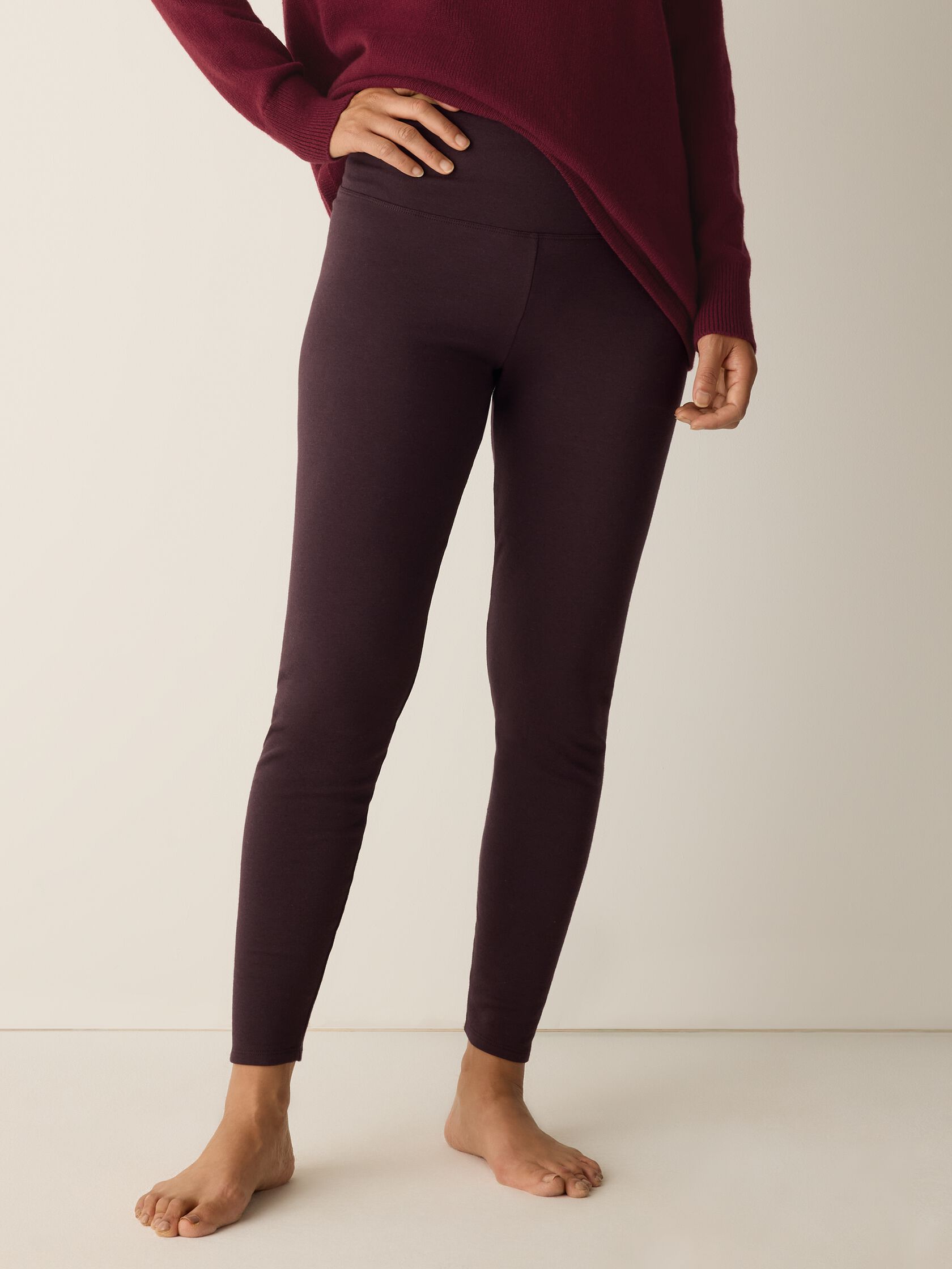 Cozy Brushed Terry Hug High-Waisted Leggings