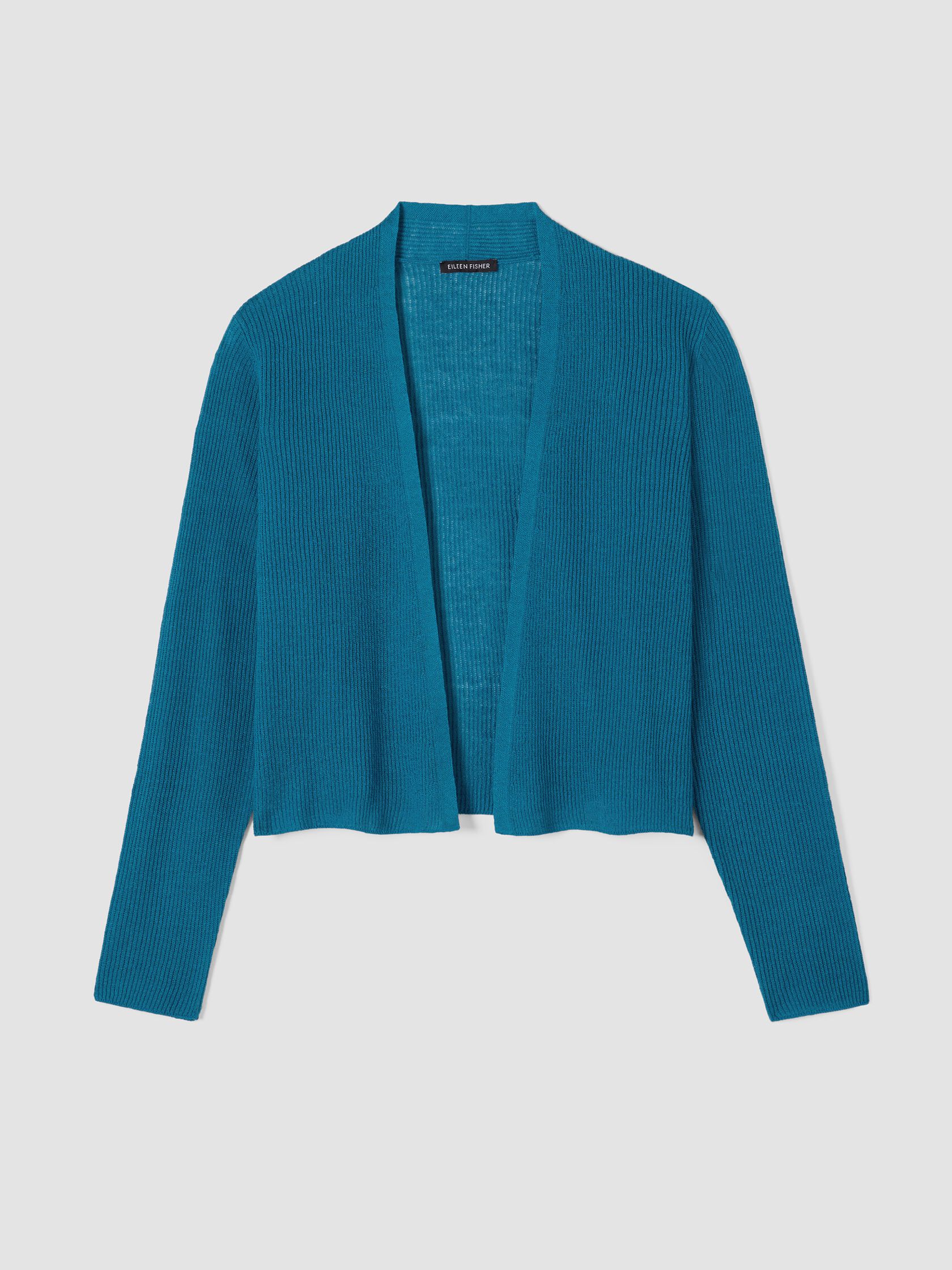 Organic Linen Cotton Cropped Cardigan