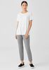 Heathered Organic Cotton High-Waisted Pant