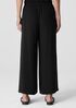 Silk Georgette Crepe Wide-Leg Pant