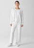 Organic Cotton French Terry Straight Pant