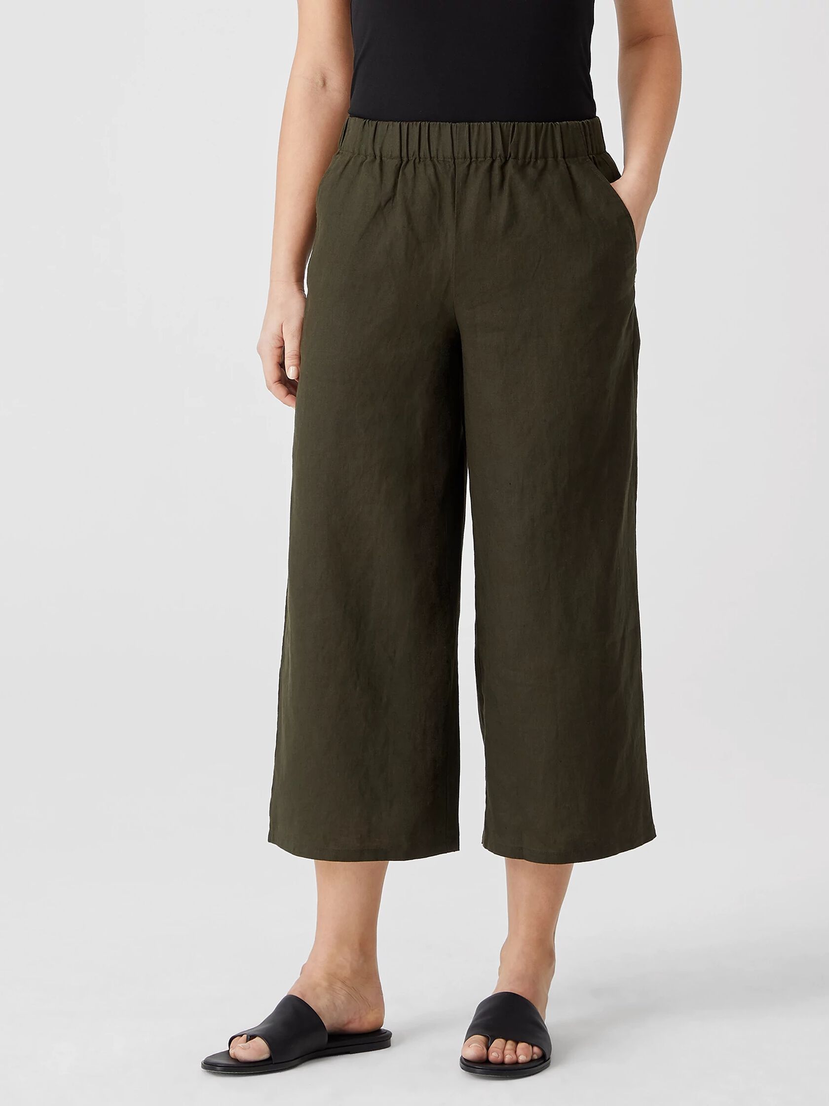 Organic Linen Wide-Leg Pant