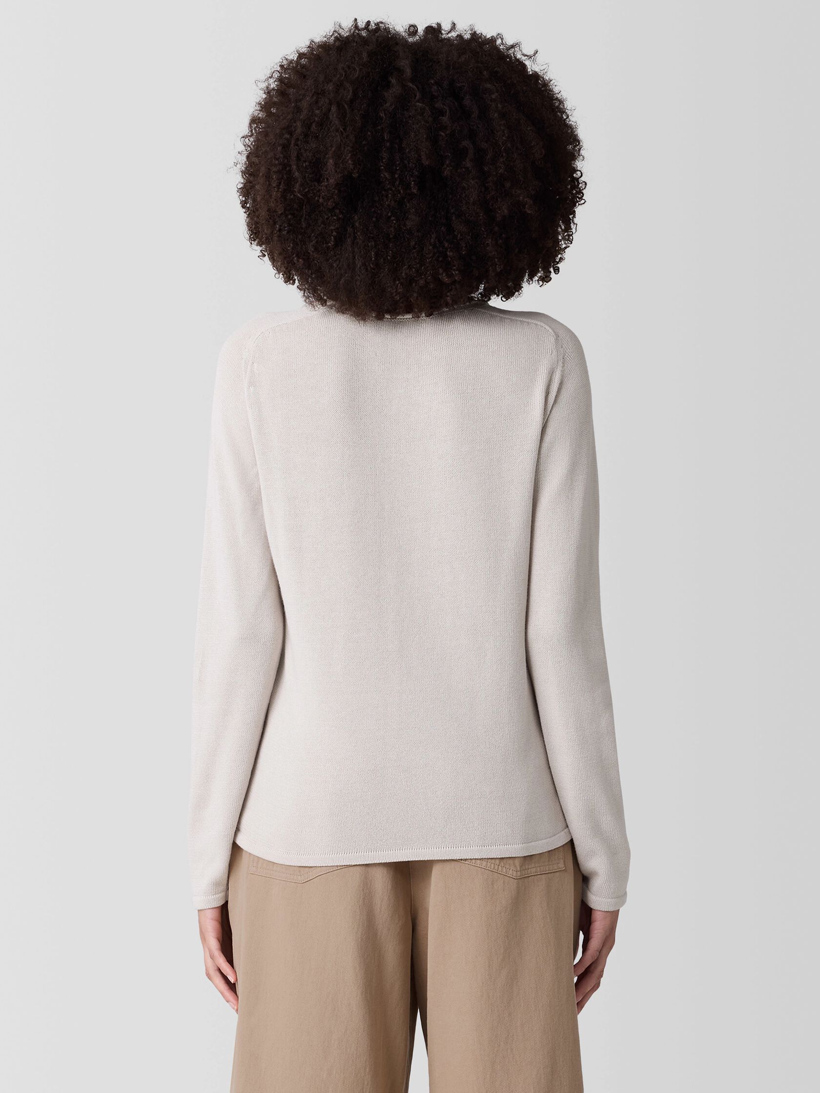 Peruvian Cotton Blend&nbsp;Crew Neck Top