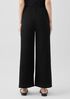 Woven Pliss&eacute; Wide-Leg Pant