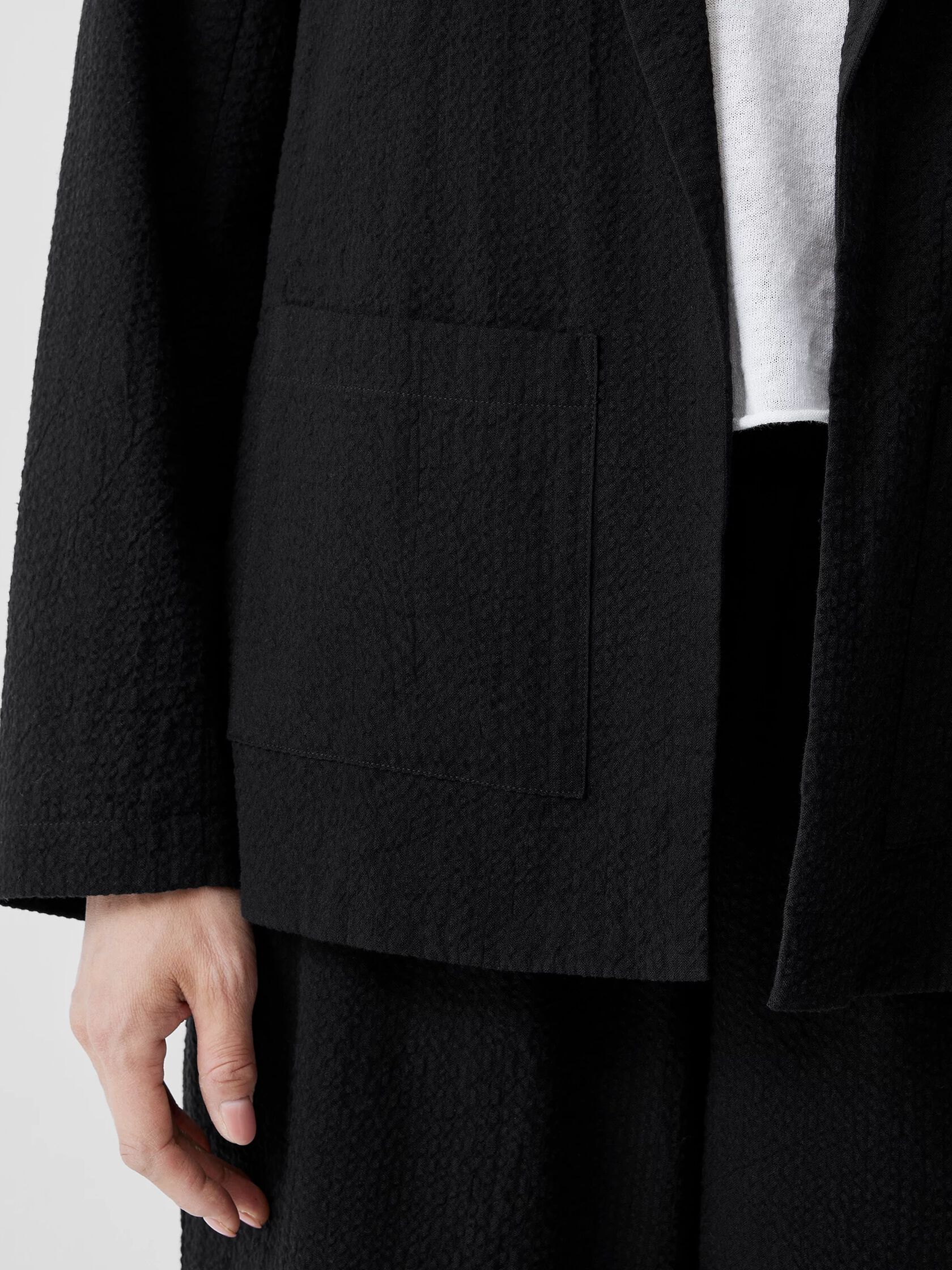 Organic Cotton Ripple Blazer