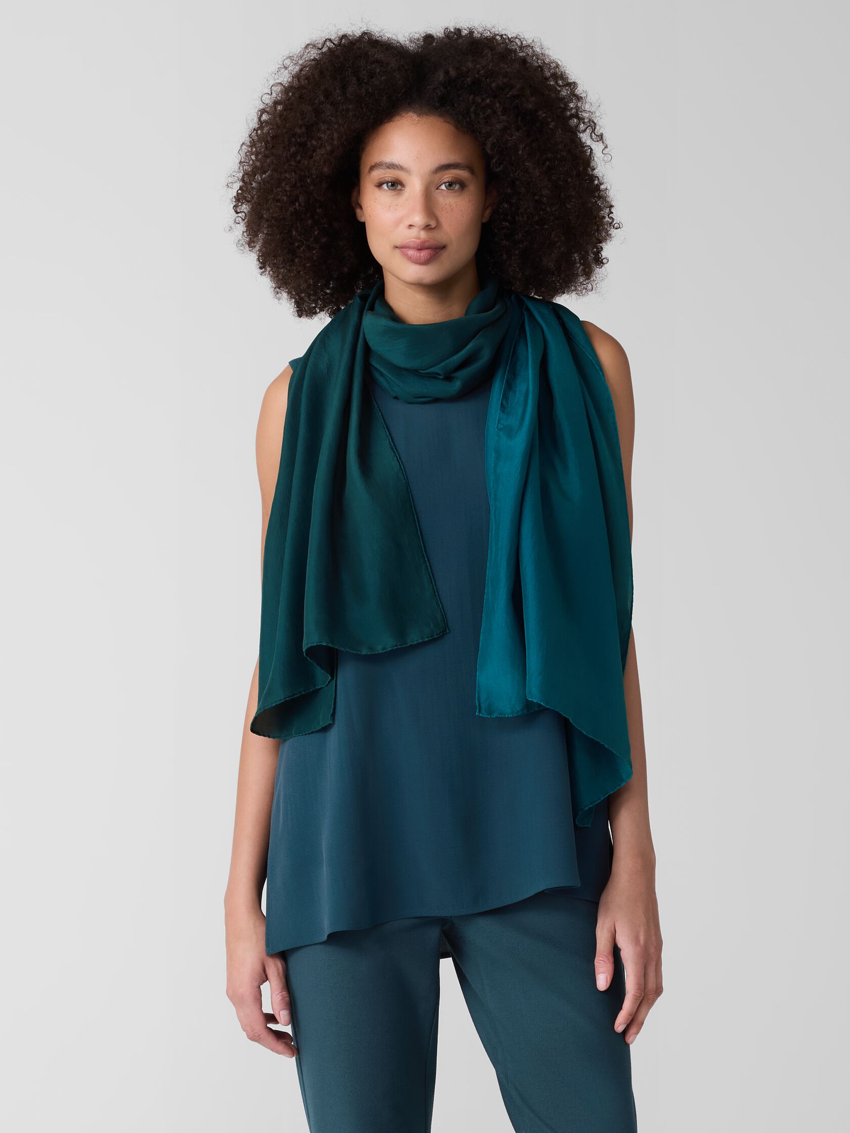 Hand-Dyed Silk Scarf