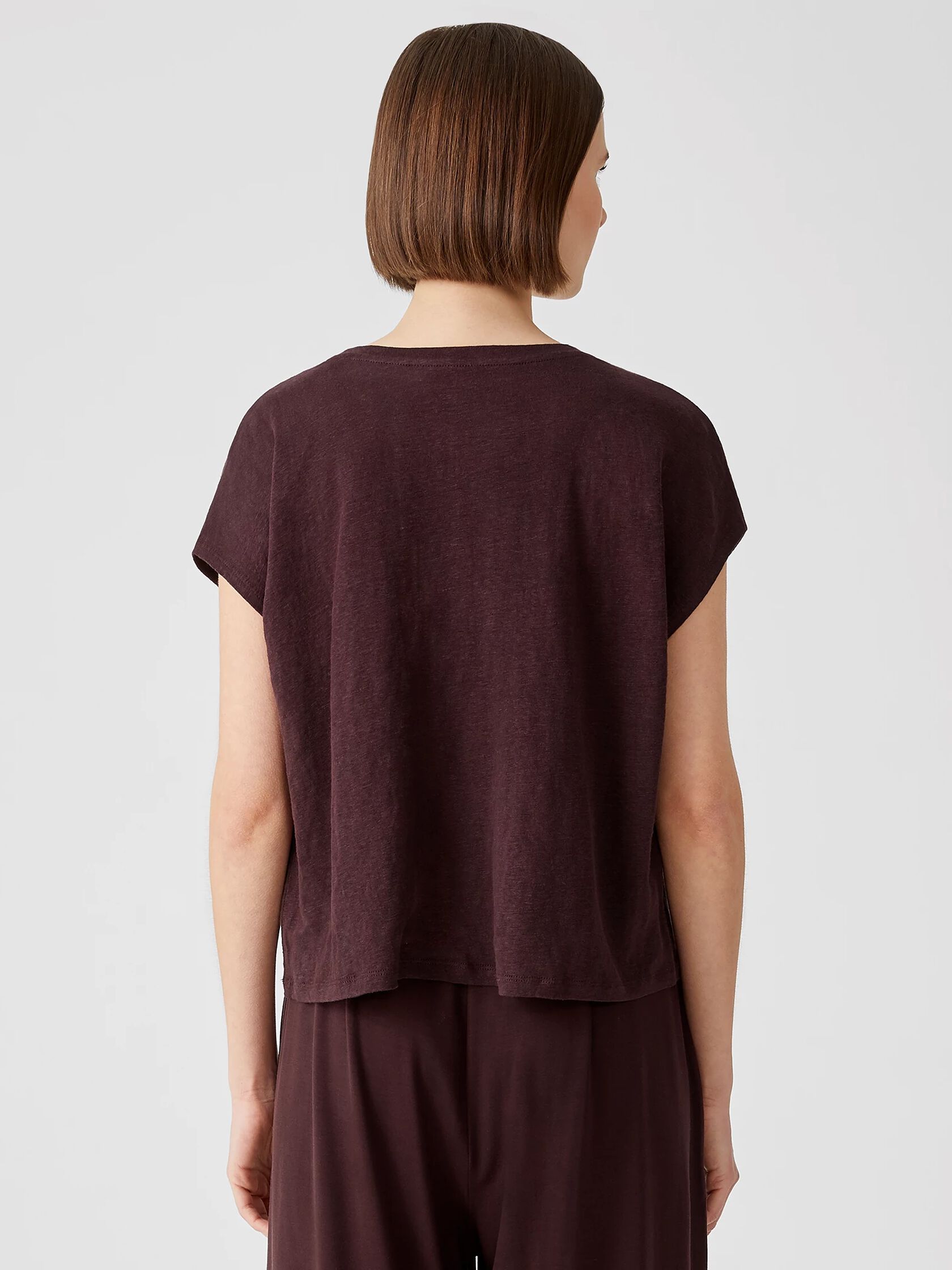 Organic Linen Jersey Square Top