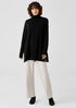 Italian Cashmere Turtleneck Long Top