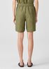 Washed Organic Linen Delave Shorts