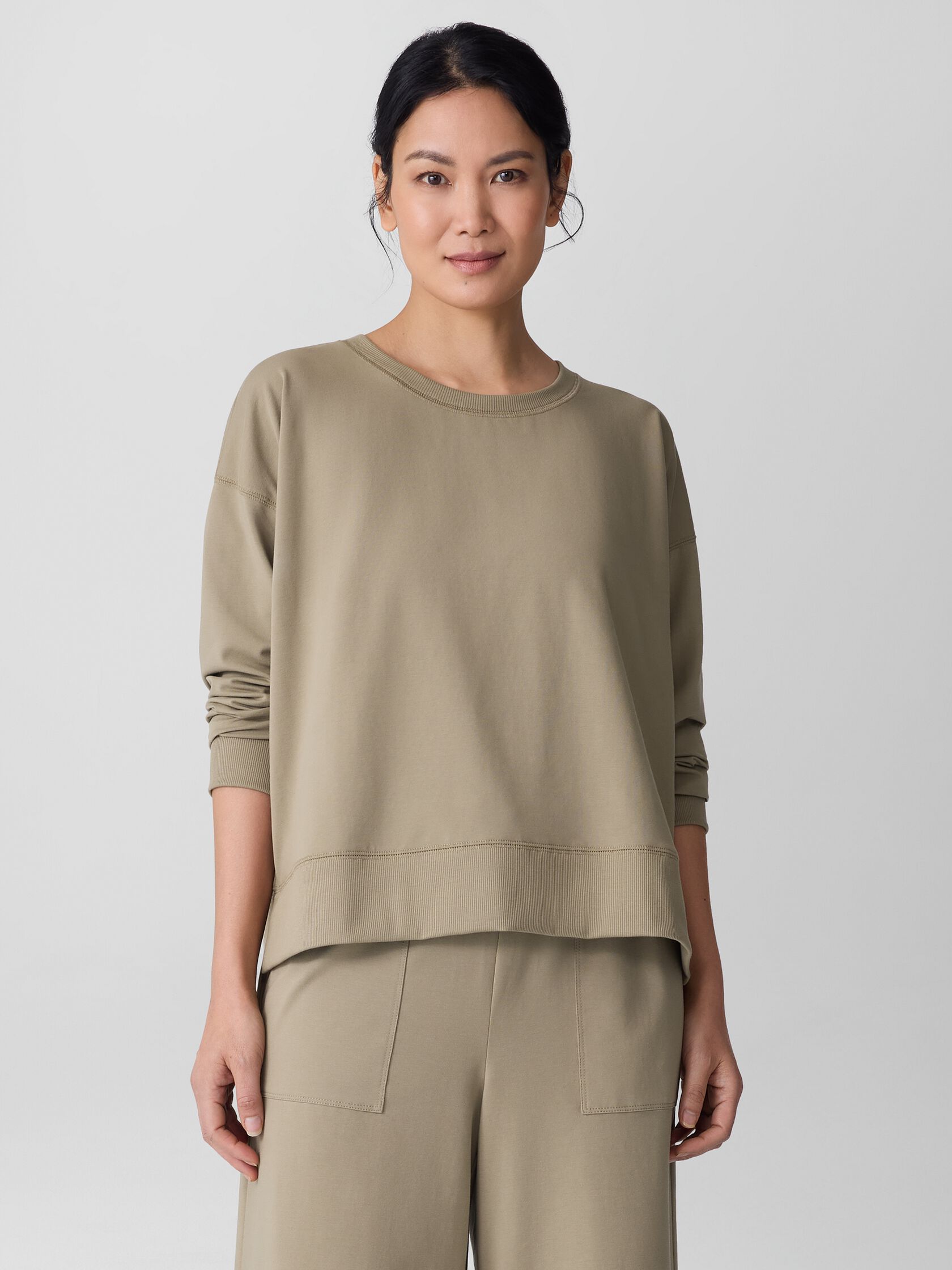 Pima Cotton Stretch Jersey Box-Top