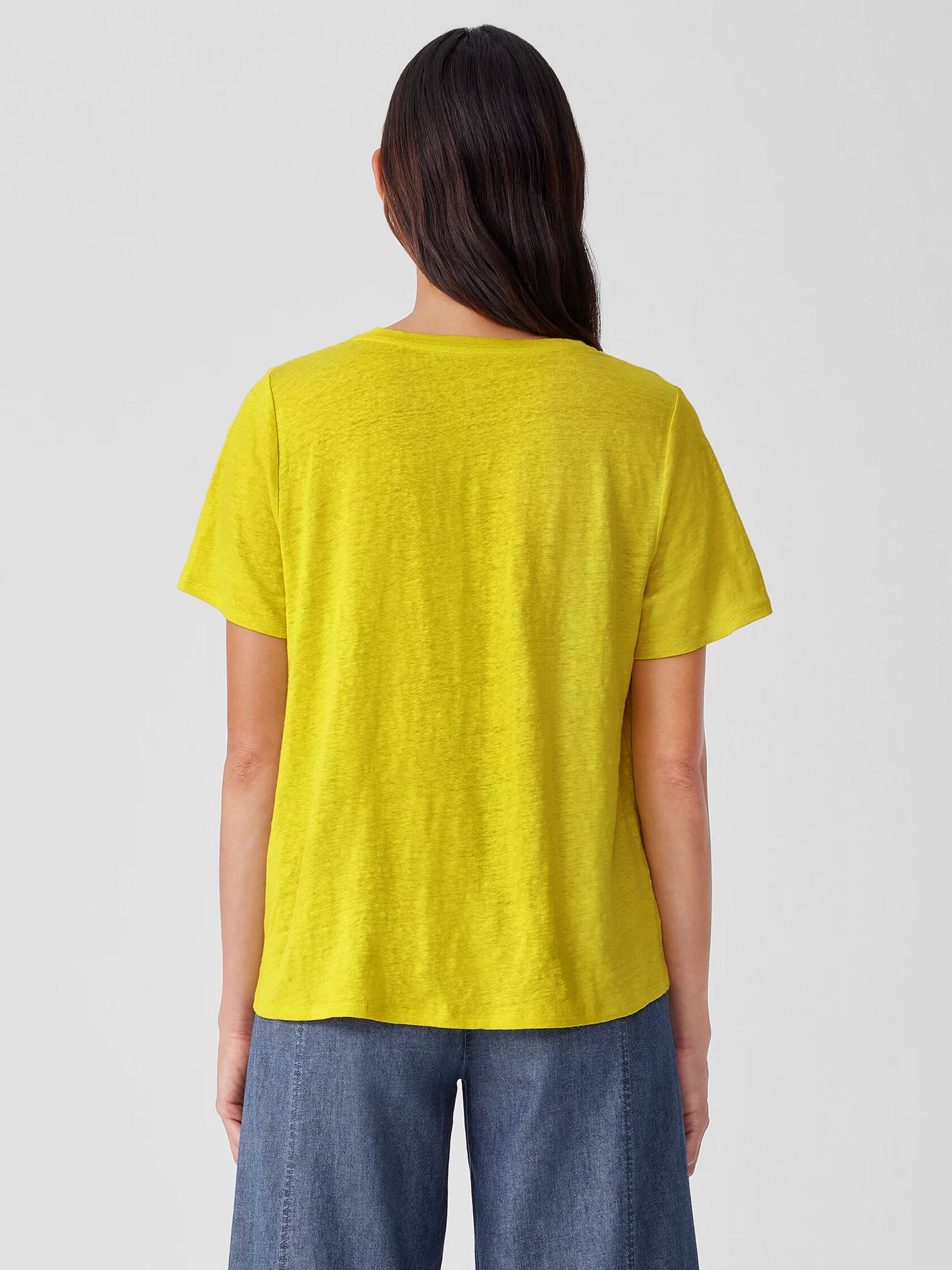 Organic Linen Jersey Crew Neck Tee