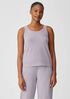 Organic Pima Cotton Stretch Jersey Scoop Neck Tank