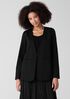 Cotton Blend Ponte V-Neck&nbsp;Blazer