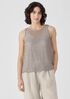 Organic Linen D&eacute;lav&eacute; Round Neck Tank