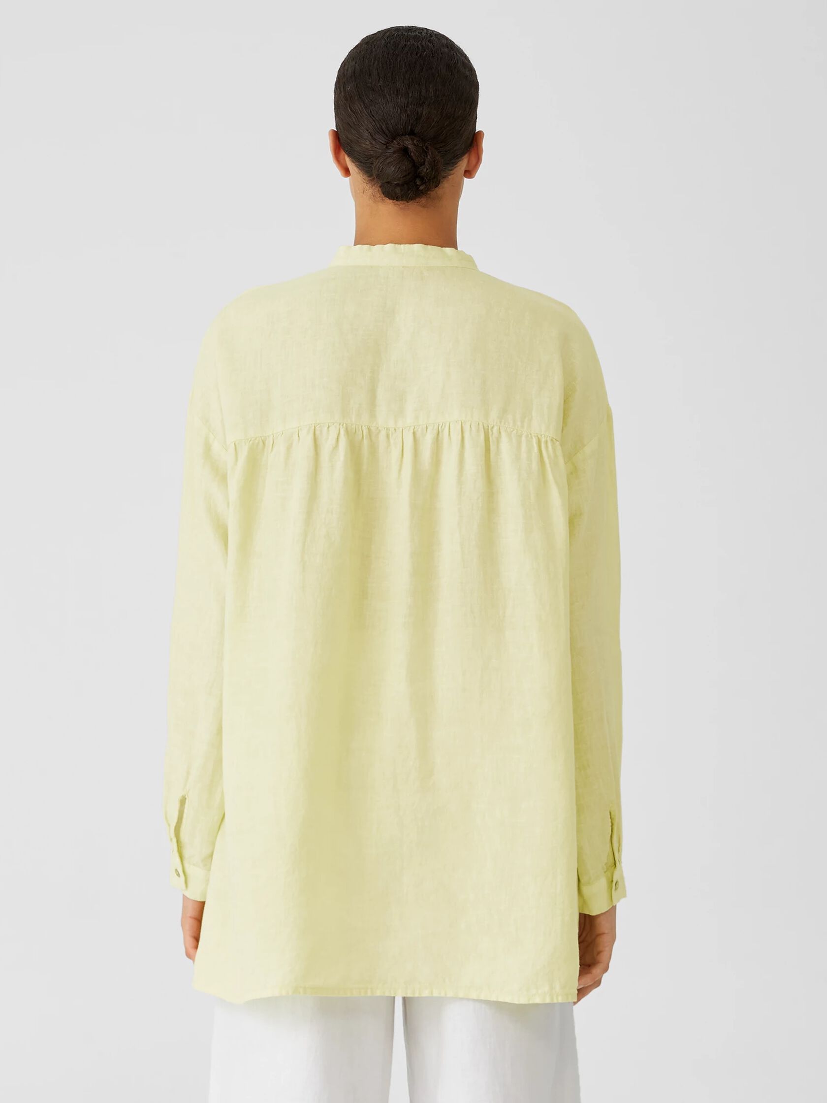 Garment-Dyed Organic Handkerchief Linen&nbsp;Shirt