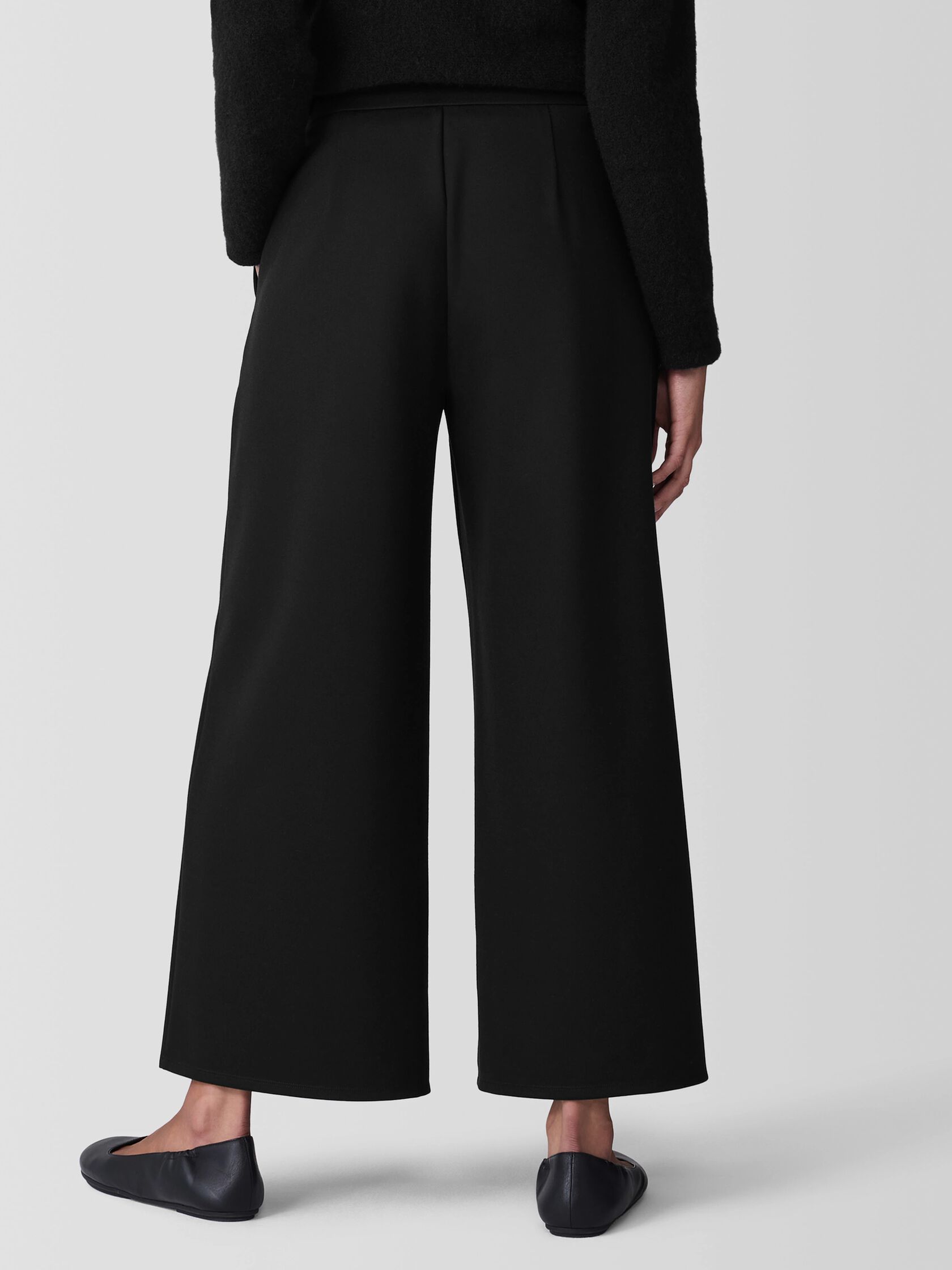 Lightweight Ponte Wide-Leg Pant