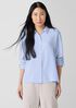 Silk Georgette Crepe Classic Collar Shirt