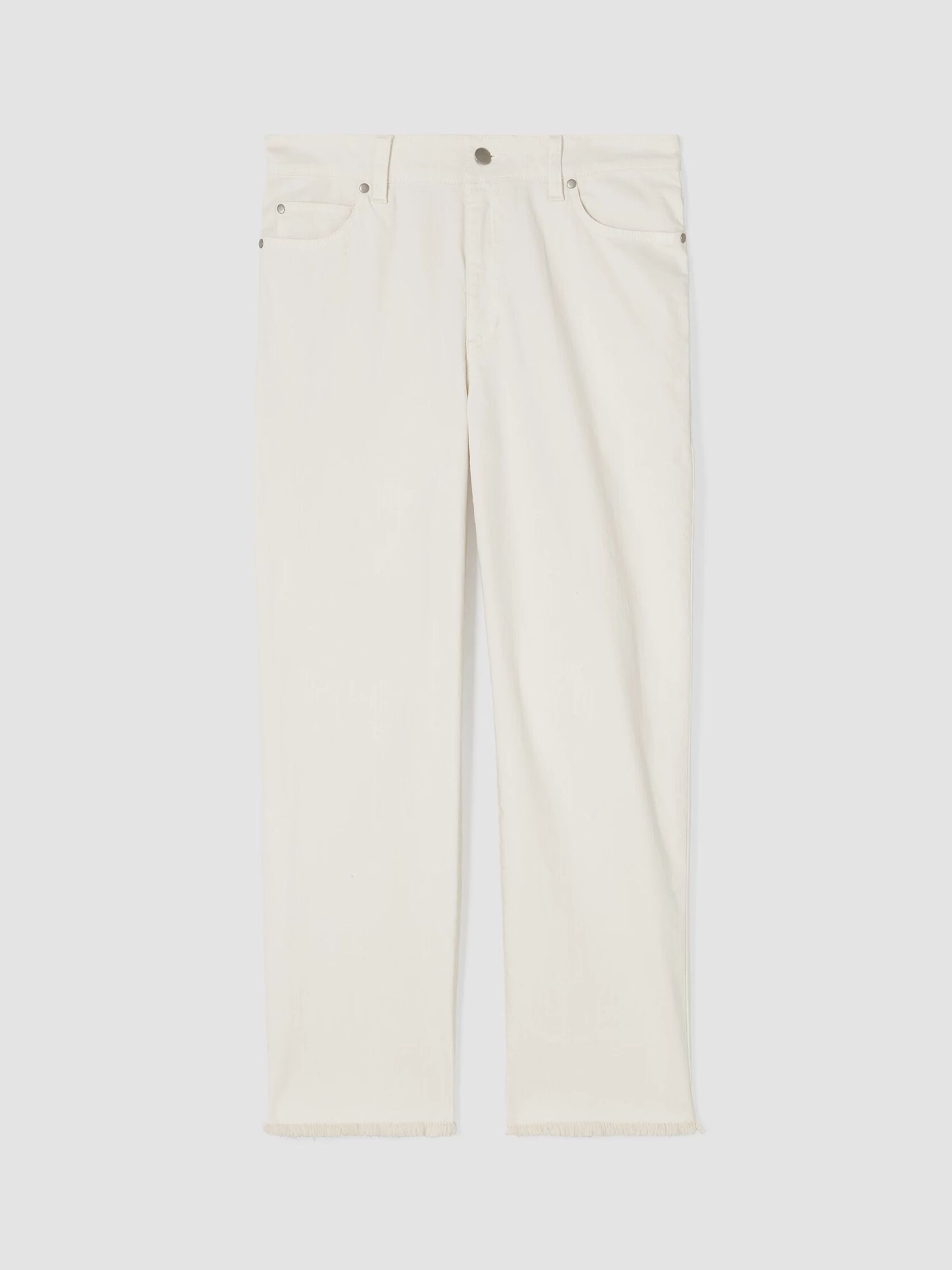 Undyed Organic Cotton Denim Straight Jean