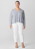 Organic Linen Cotton V-Neck Top