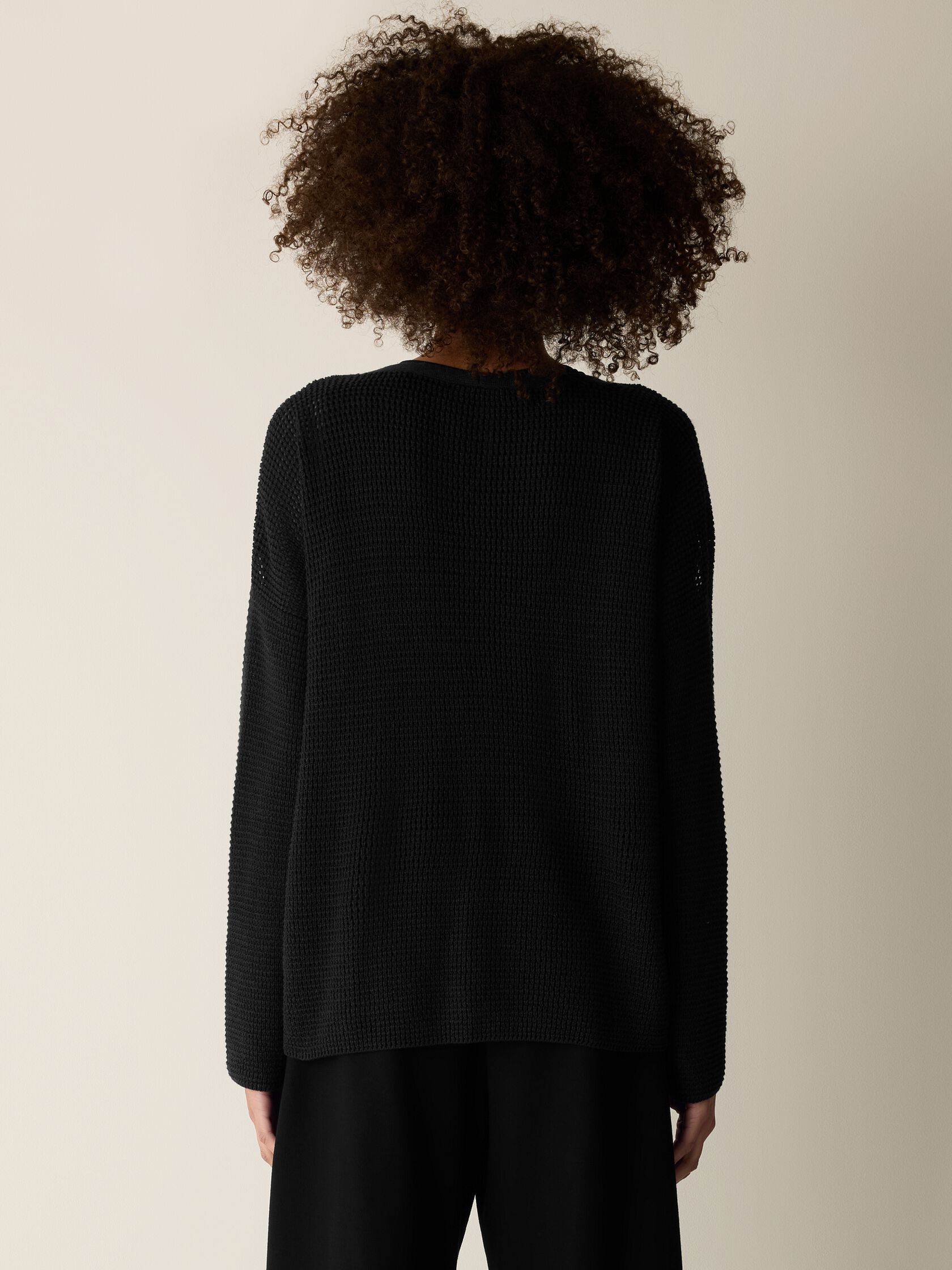 Peruvian Cotton Blend V-Neck Cardigan