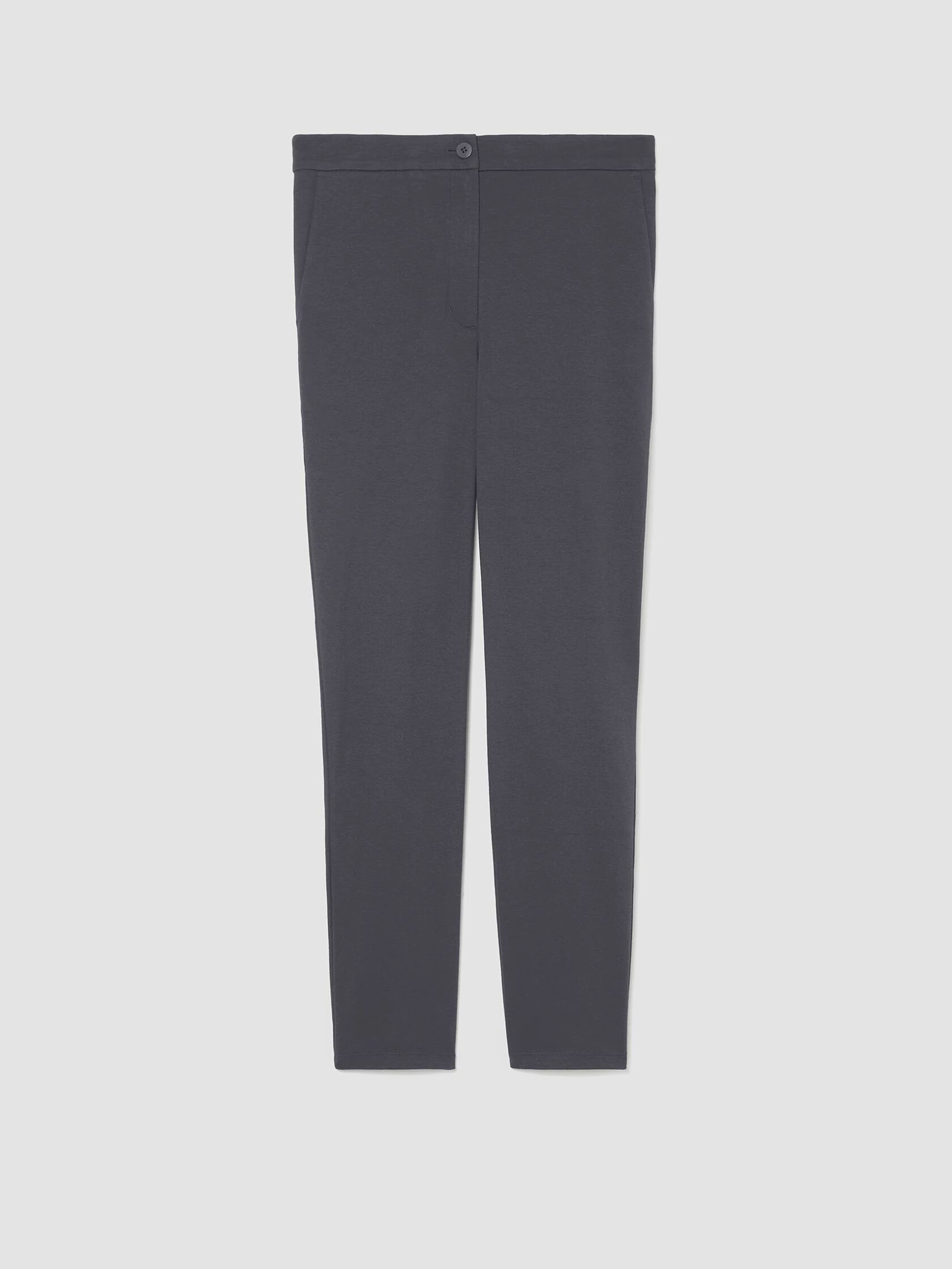 Organic Cotton Ponte Slim Pant
