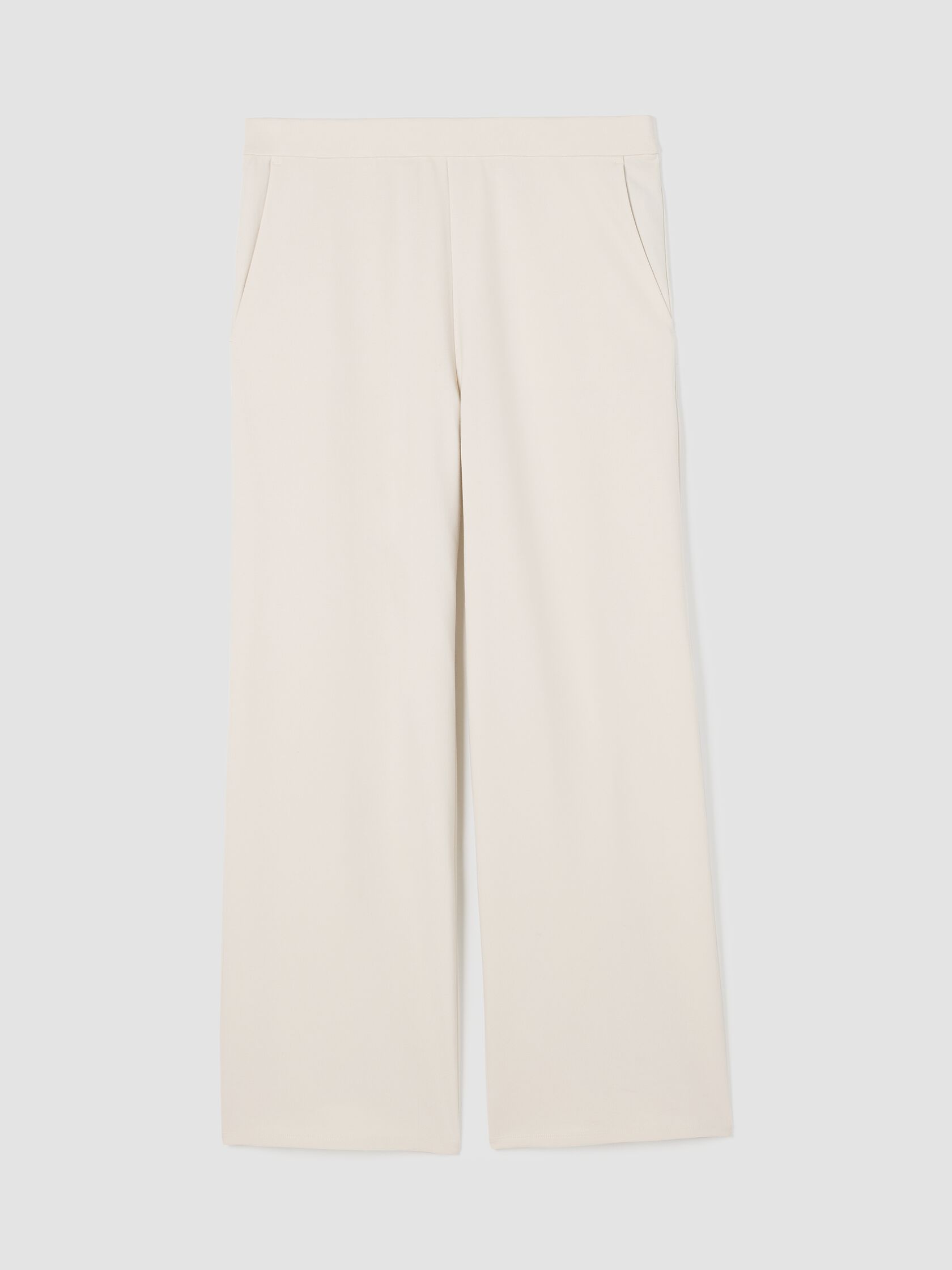Washable Flex Ponte&nbsp;Wide-Leg Pant