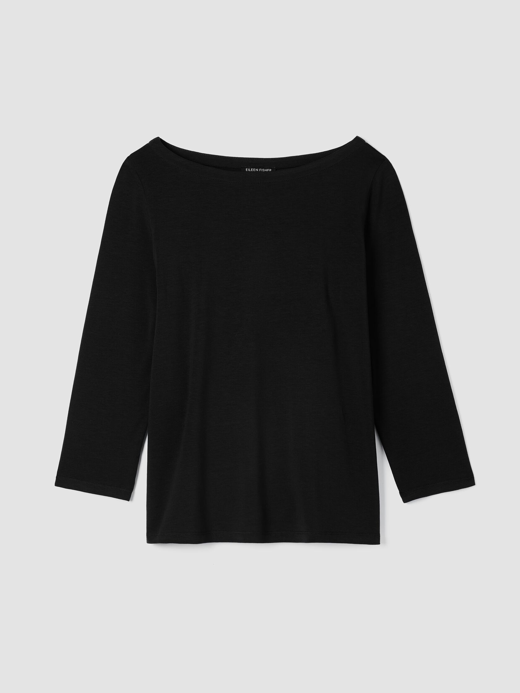 Fine Jersey Bateau Neck Top