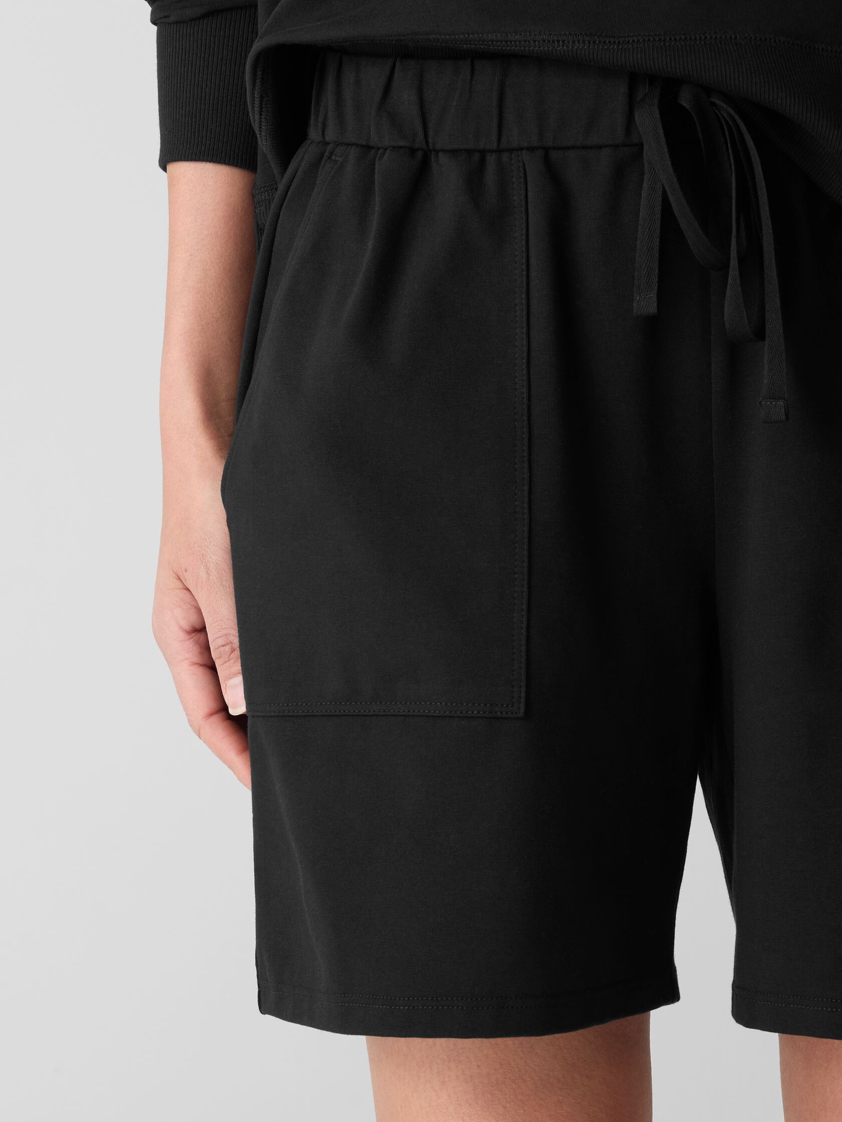 Pima Cotton Stretch Jersey Walking Shorts