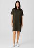 Organic Pima Cotton Stretch Jersey T-Shirt Dress