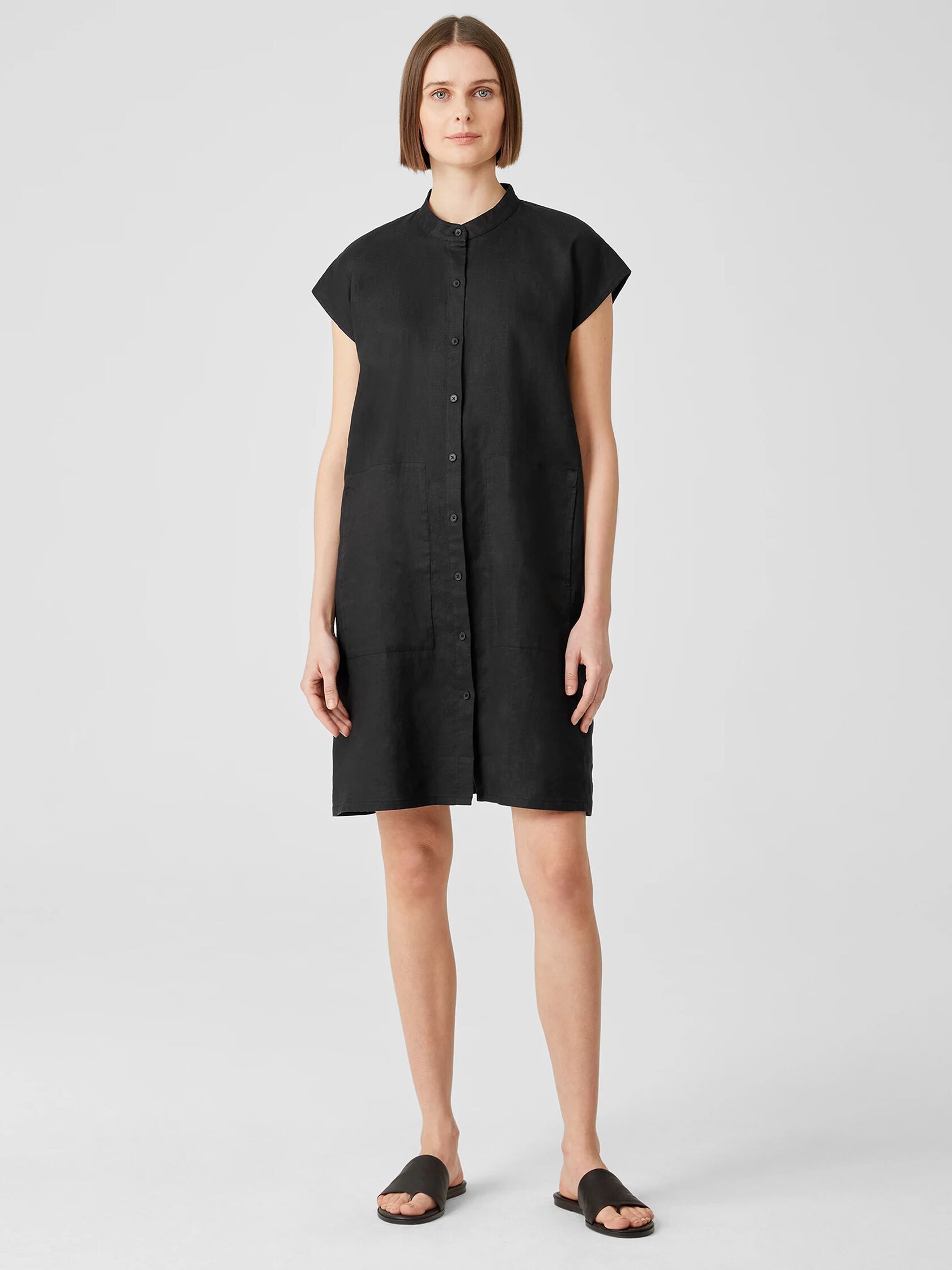 Organic Linen Shirtdress