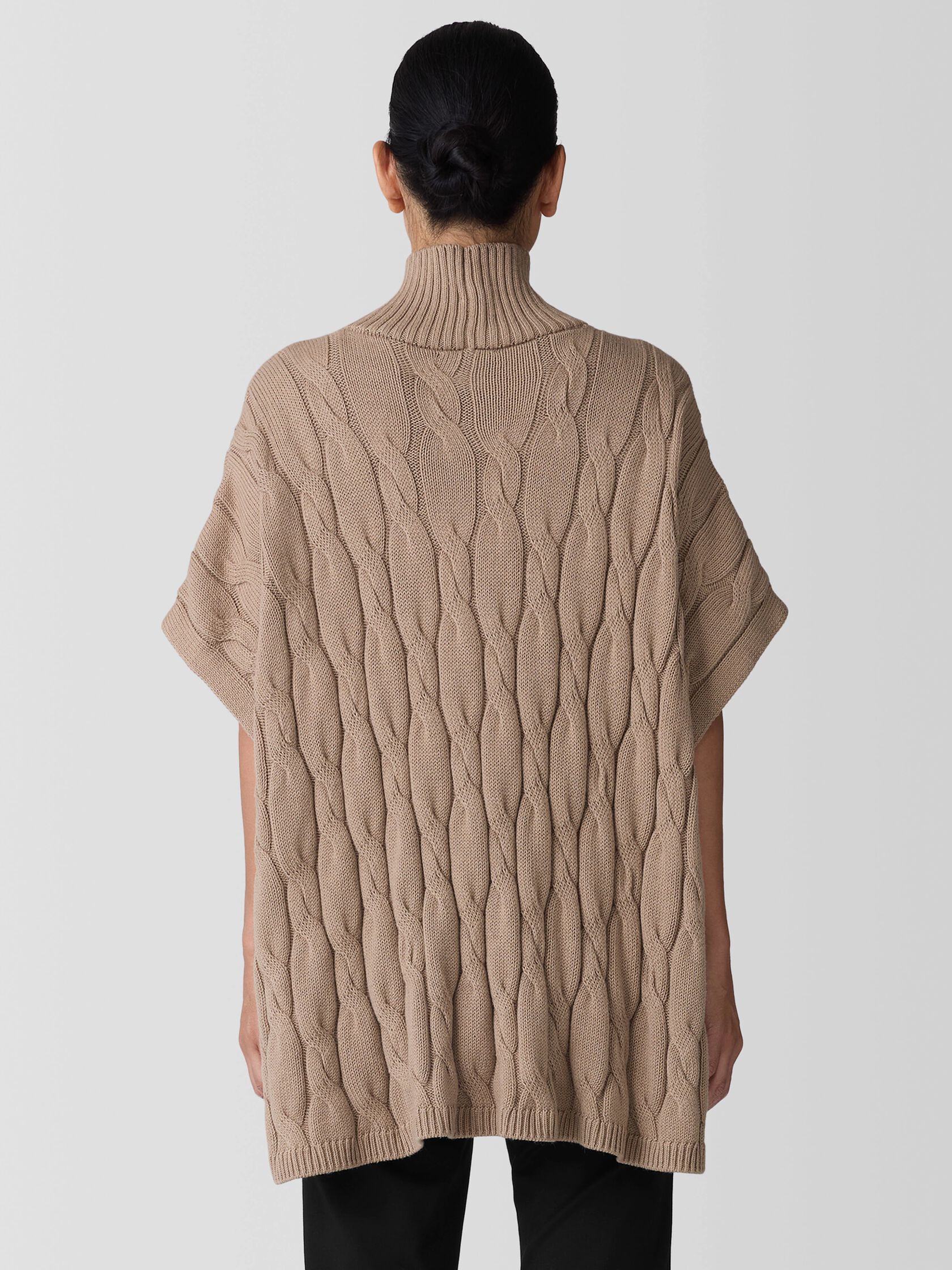 Peruvian Organic Cotton Alpaca Poncho