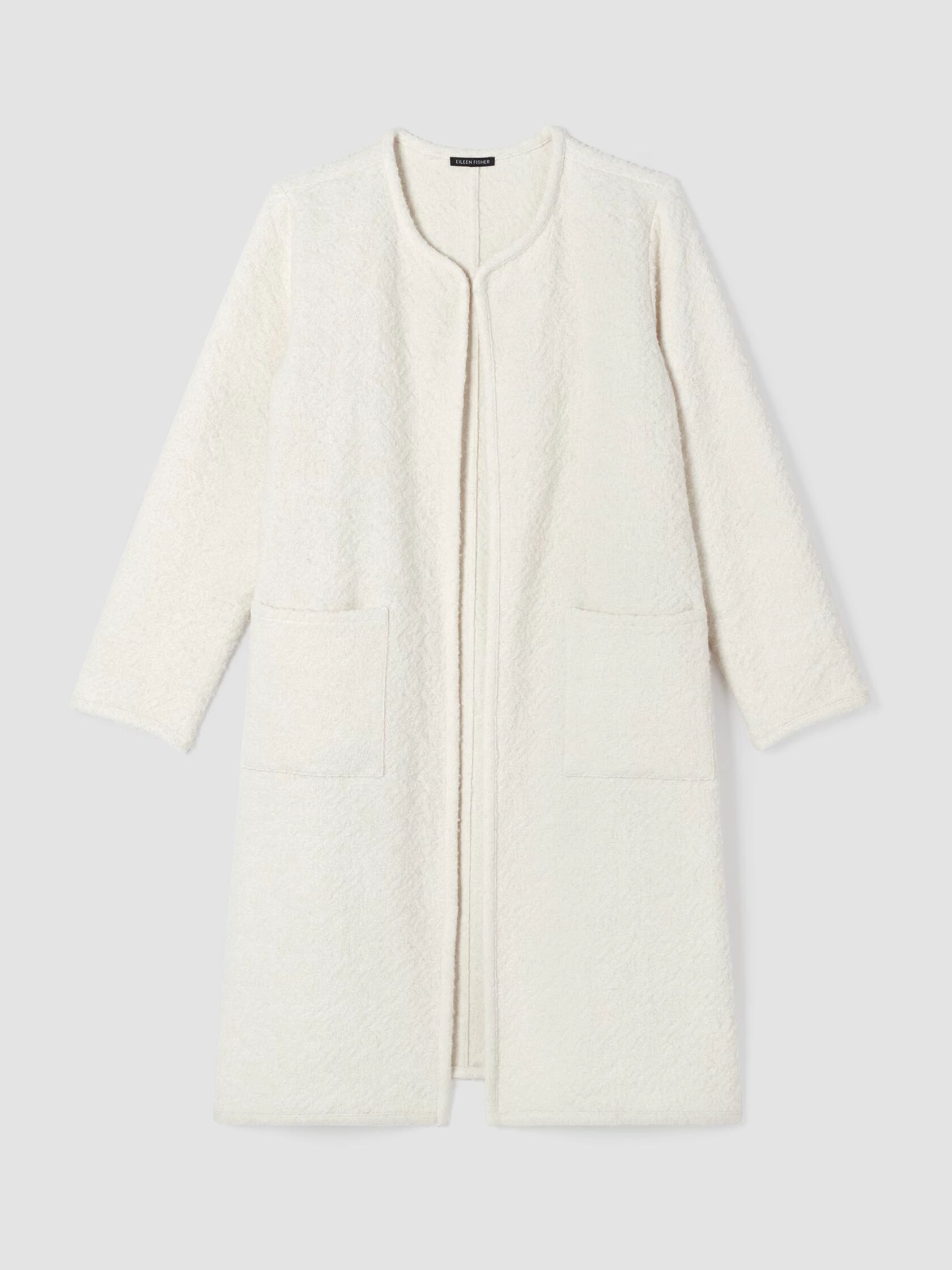 Cotton Wool Jacquard Round Neck Jacket