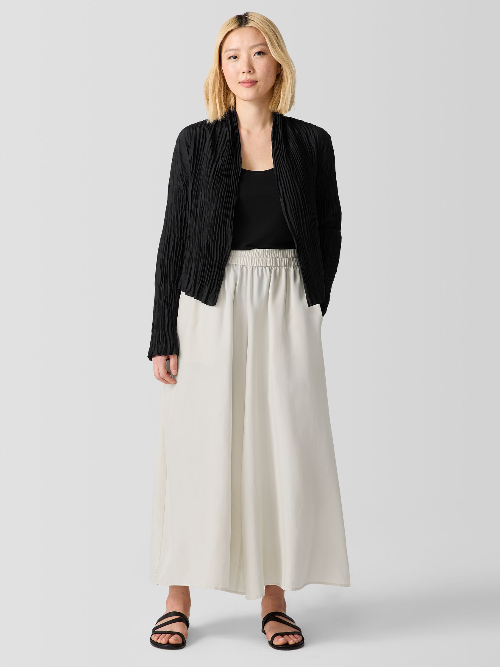 Washed Silk Skirt&nbsp;Pant