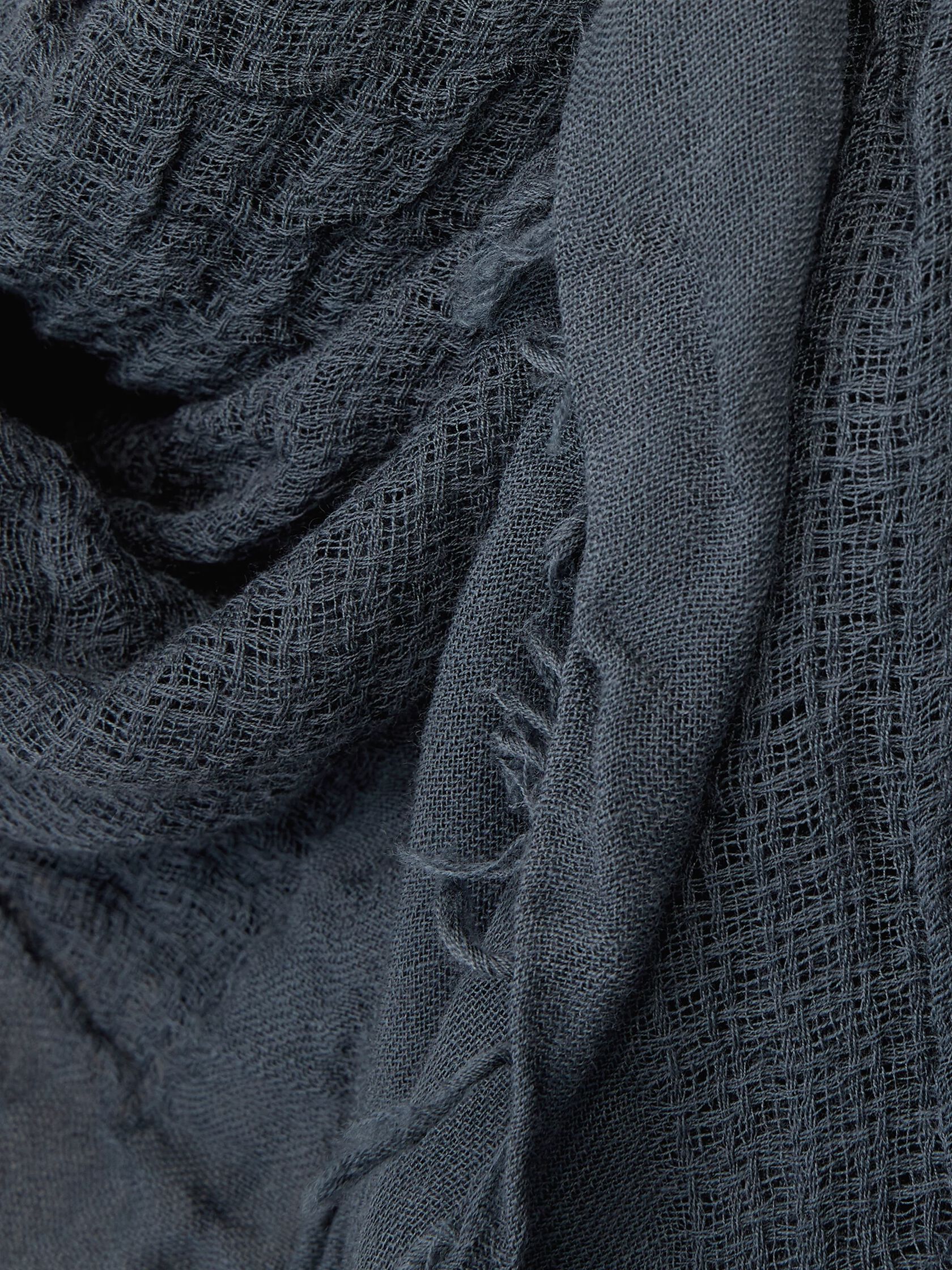 Textured Wool Gauze Scarf