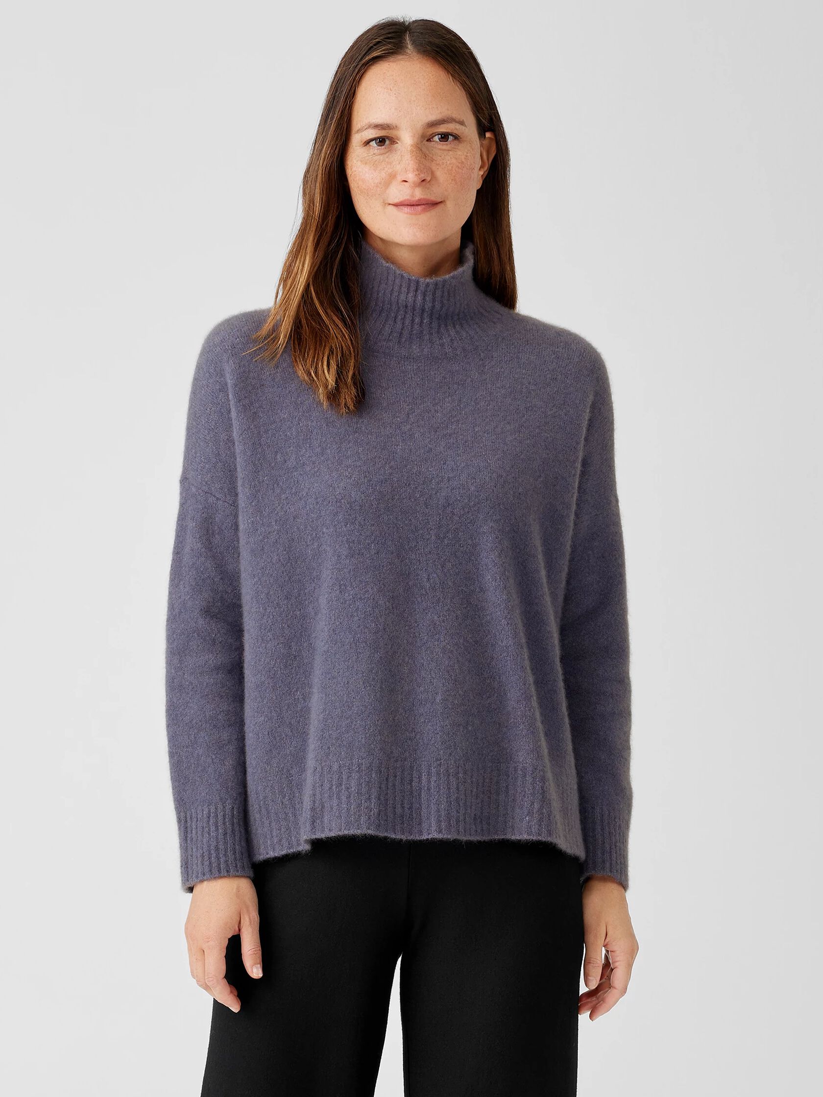 Cashmere Silk Bliss Turtleneck Box-Top