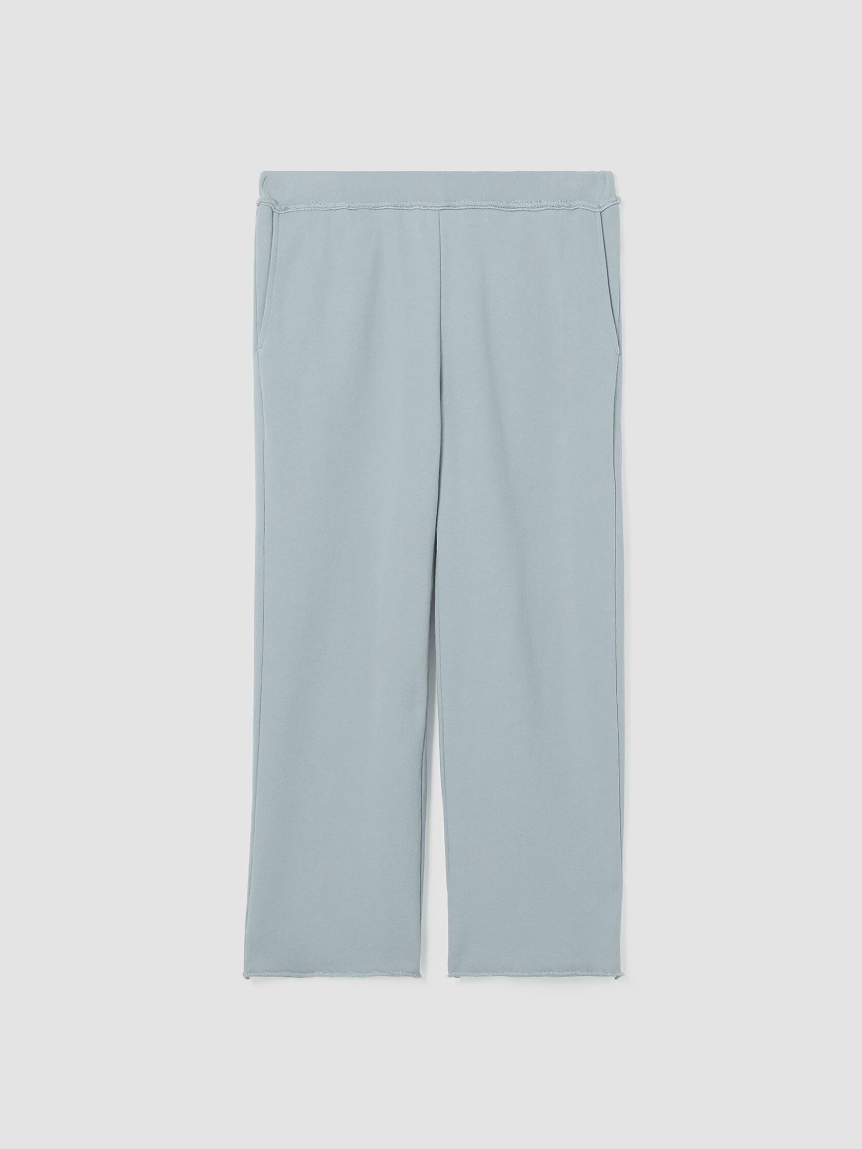 Organic Cotton French Terry Straight Pant