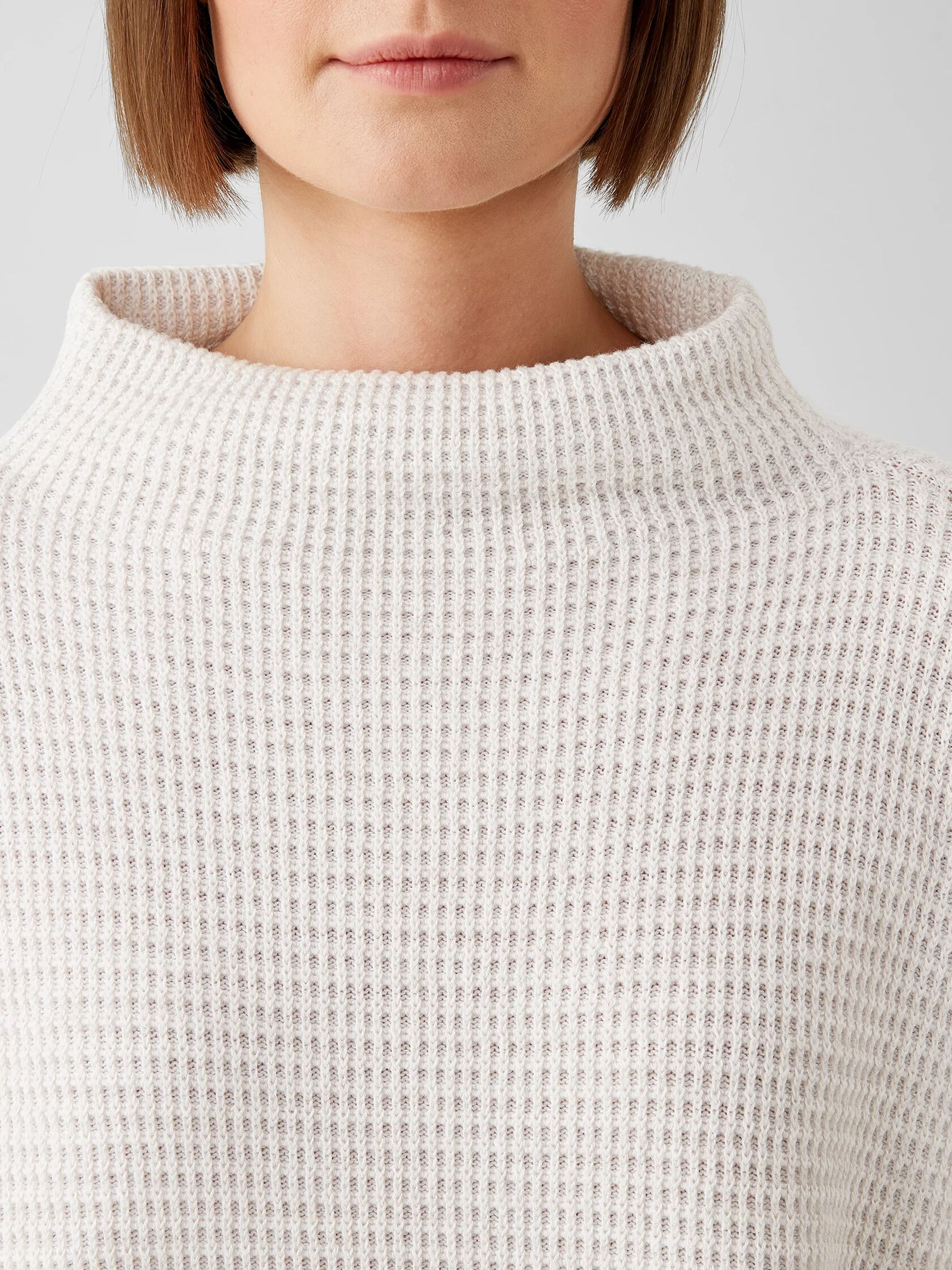 Peruvian Organic Cotton Blend Funnel Neck Top