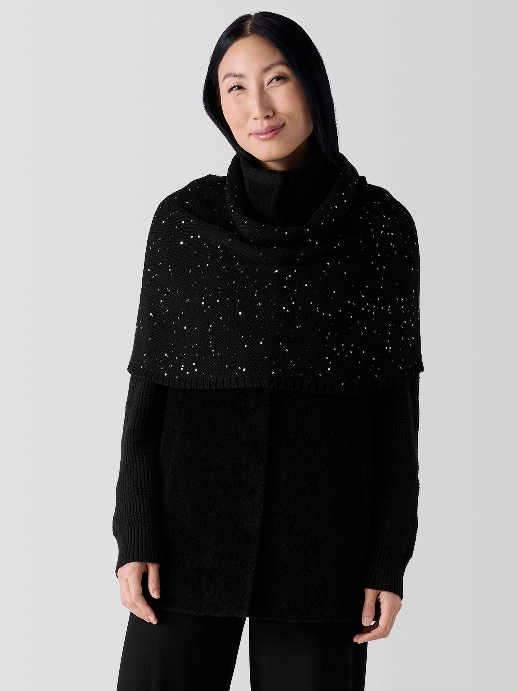 Merino Sequin Infinity Scarf