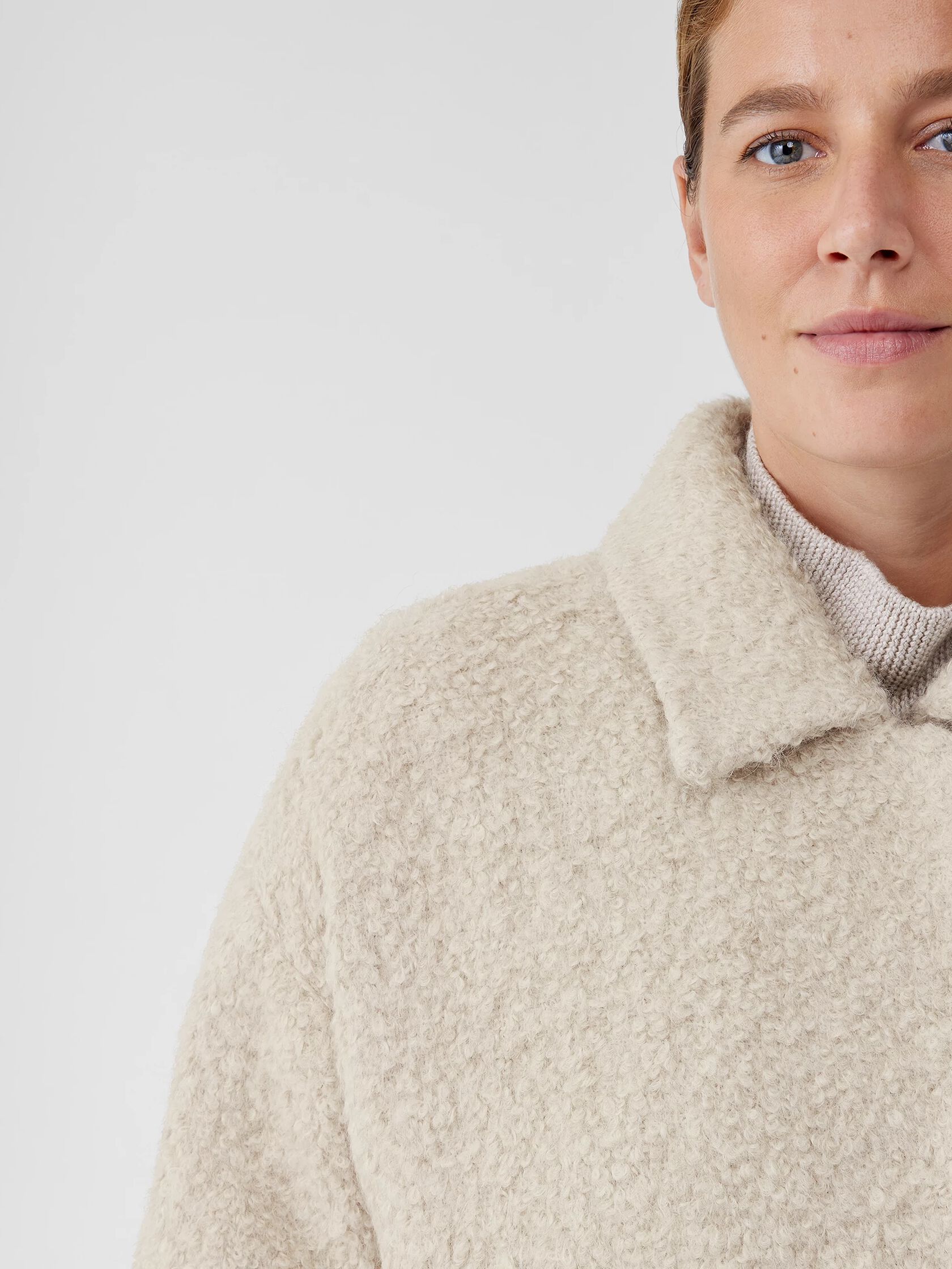 Alpaca Boucle Classic Collar Coat