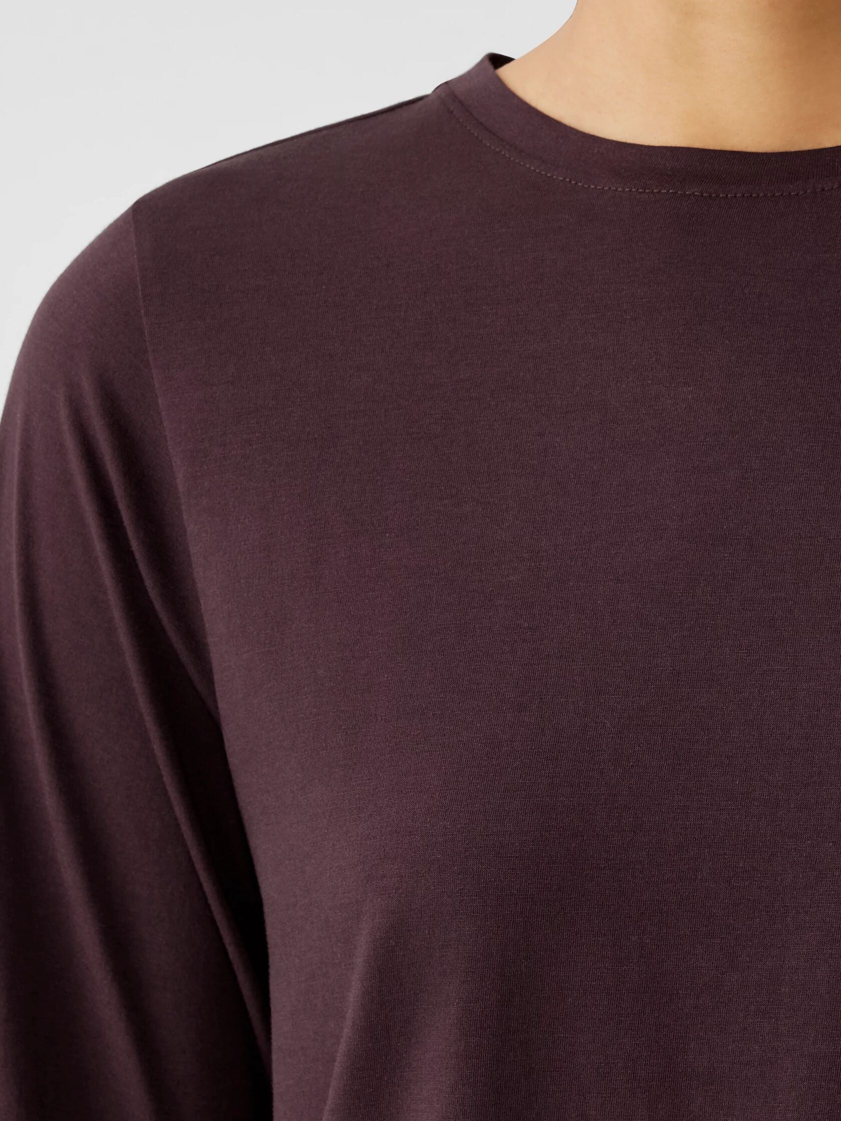 Organic Pima Cotton Jersey Long-Sleeve Tee