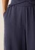 Pima Cotton Stretch Jersey Wide-Leg Pant