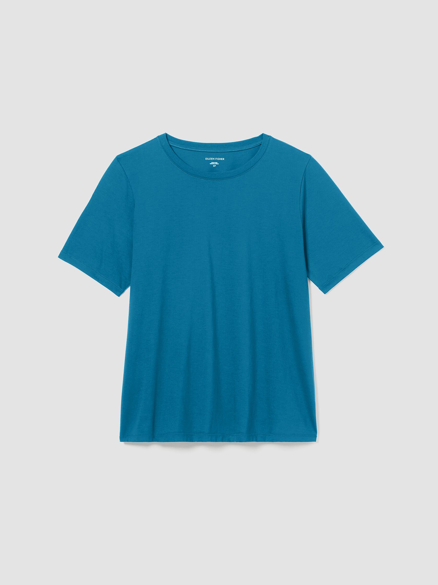 Organic Pima Cotton Jersey&nbsp;Round Neck Tee